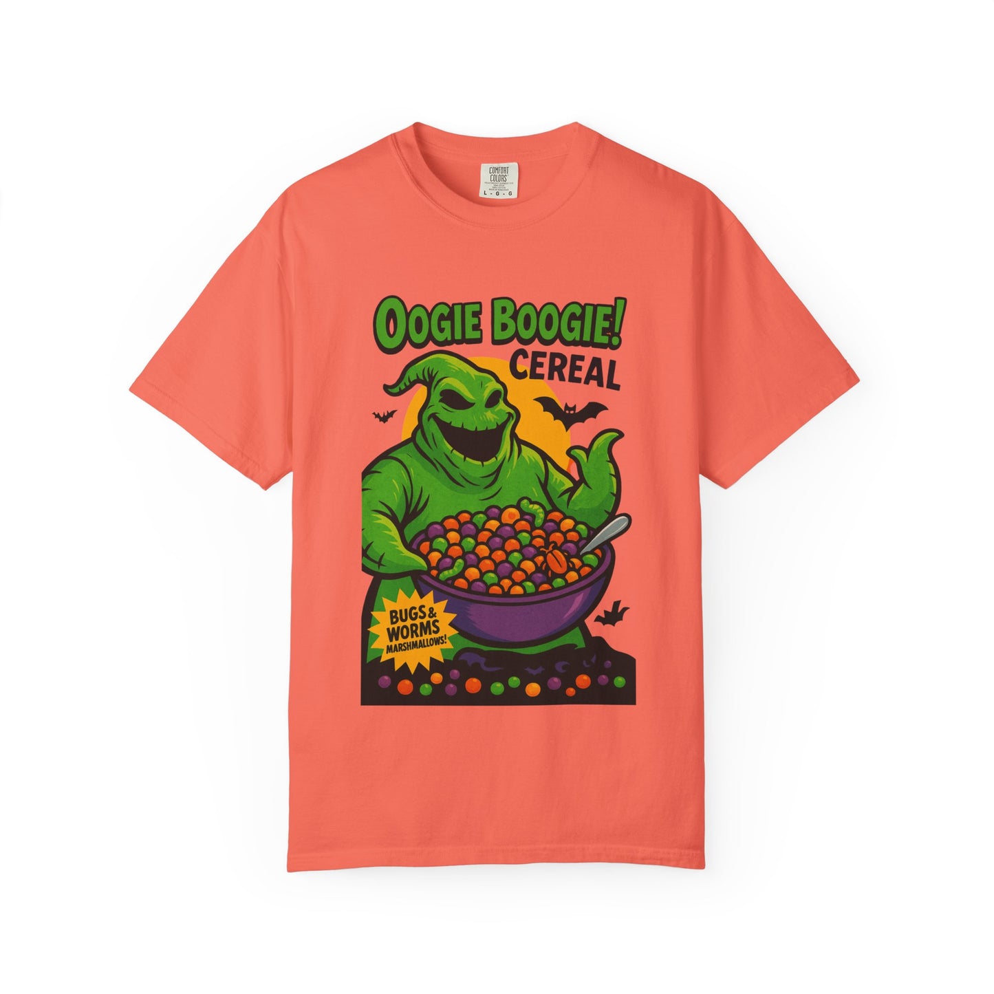 Oogie Boogie Cereal Unisex T-Shirt, Halloween Tee, Cartoon Apparel, Gifts for Fans, Unique Graphic Shirt, Spooky Style