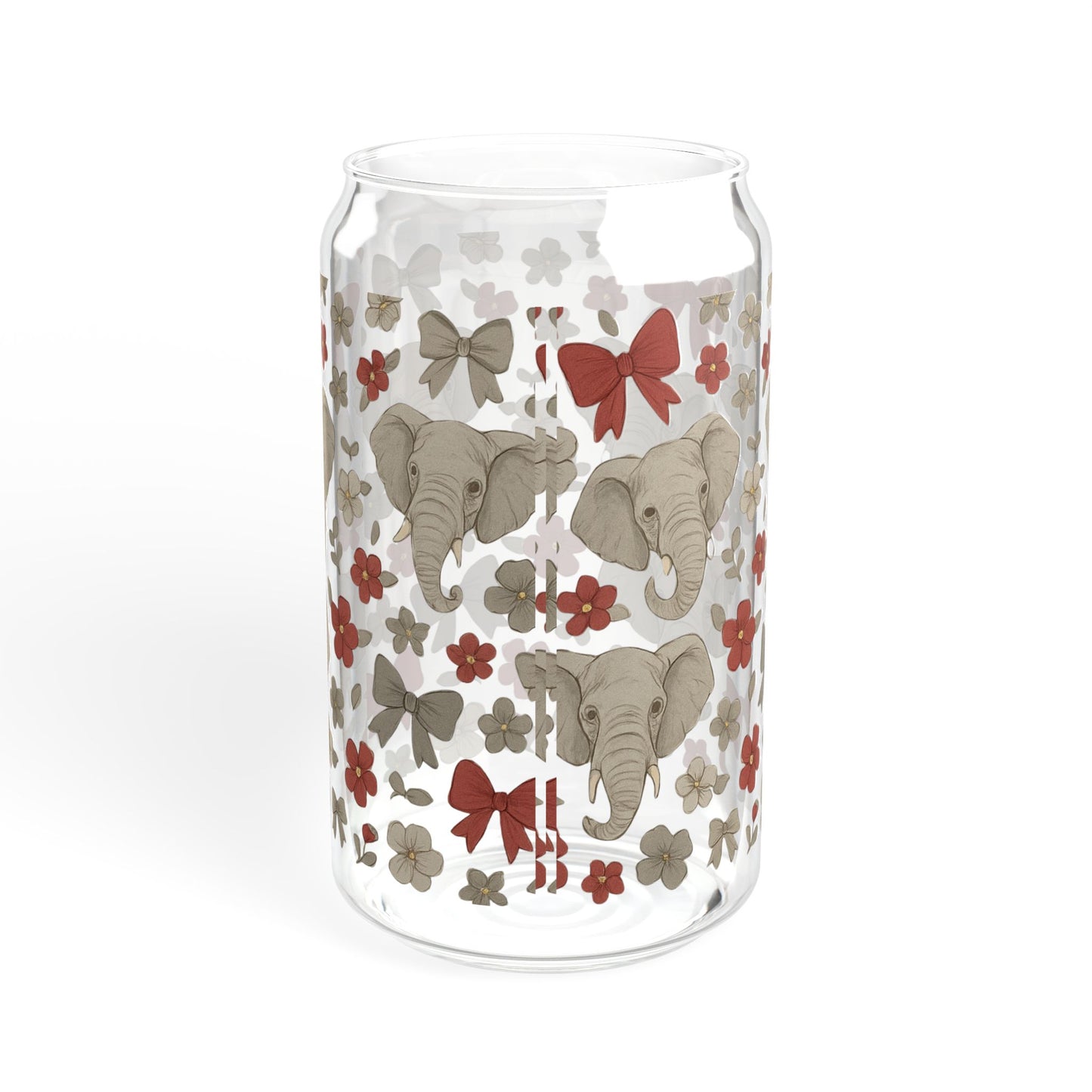 UA Crimson Tide Sipper Glass, 16oz, Alabama Game Day, Rtr, Graduation Gift, College Student Gift, Alabama Alumni, Bama fan gift