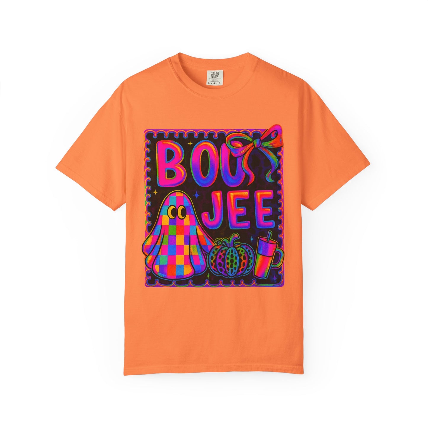 BOOJee Retro Comfort Colors, Garment-Dyed T-shirt, Colorful Graphic Tee, Unisex Streetwear, Fun Gift, Festival Fashion, Vegan Style