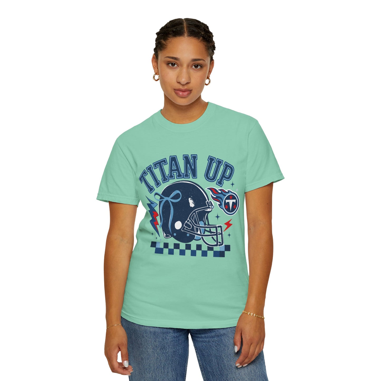 titan up tennessee Unisex Football Tee, Titan Up Shirt for Game Day, Casual Sportswear, Tailgating Apparel, Gift for Fans, Team Spirit Top