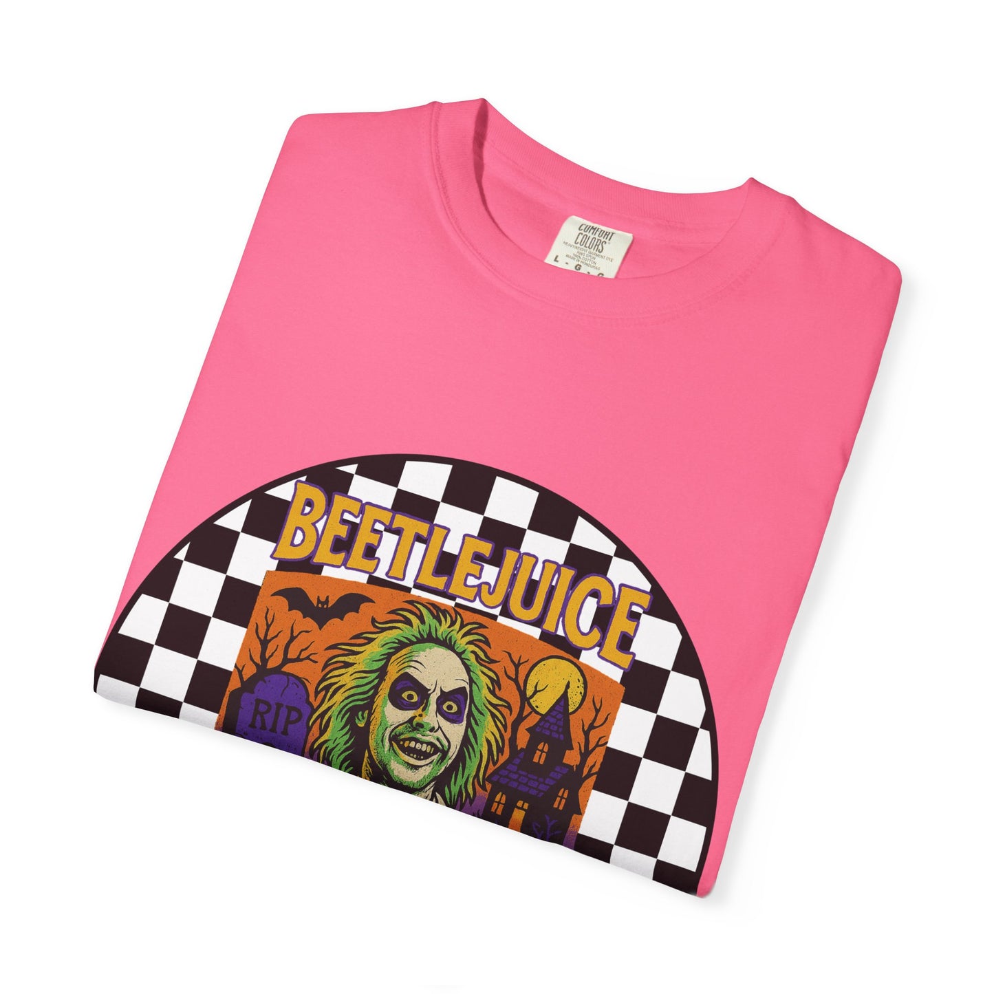 Beetlejuice Unisex T-shirt, Spooky Graphic Tee, Halloween Costume Shirt, Movie Fan Apparel, Eerie Clothing Gift