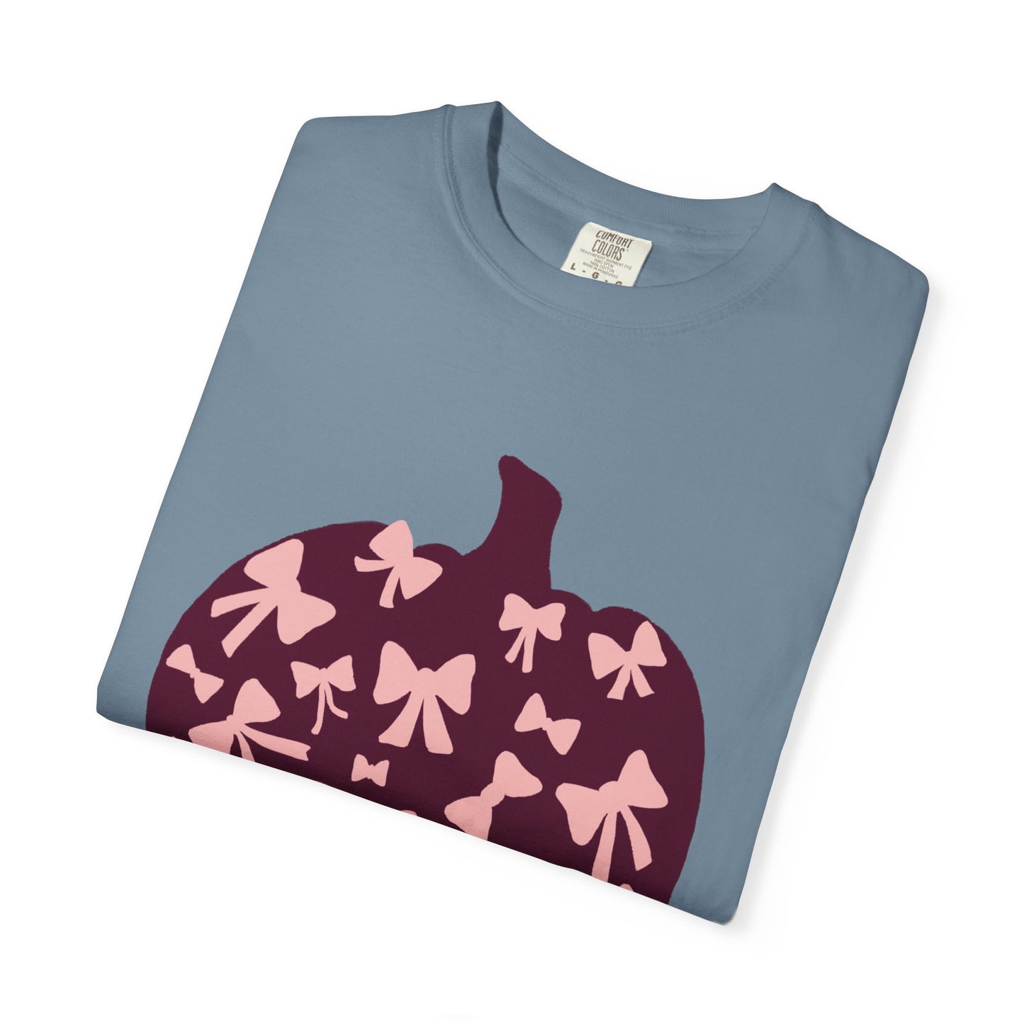 Pumpkin Bow Graphic Tee | Unisex Fall T-Shirt, Halloween Top, Cute Autumn Shirt, Gift for Her, Festival Wear
