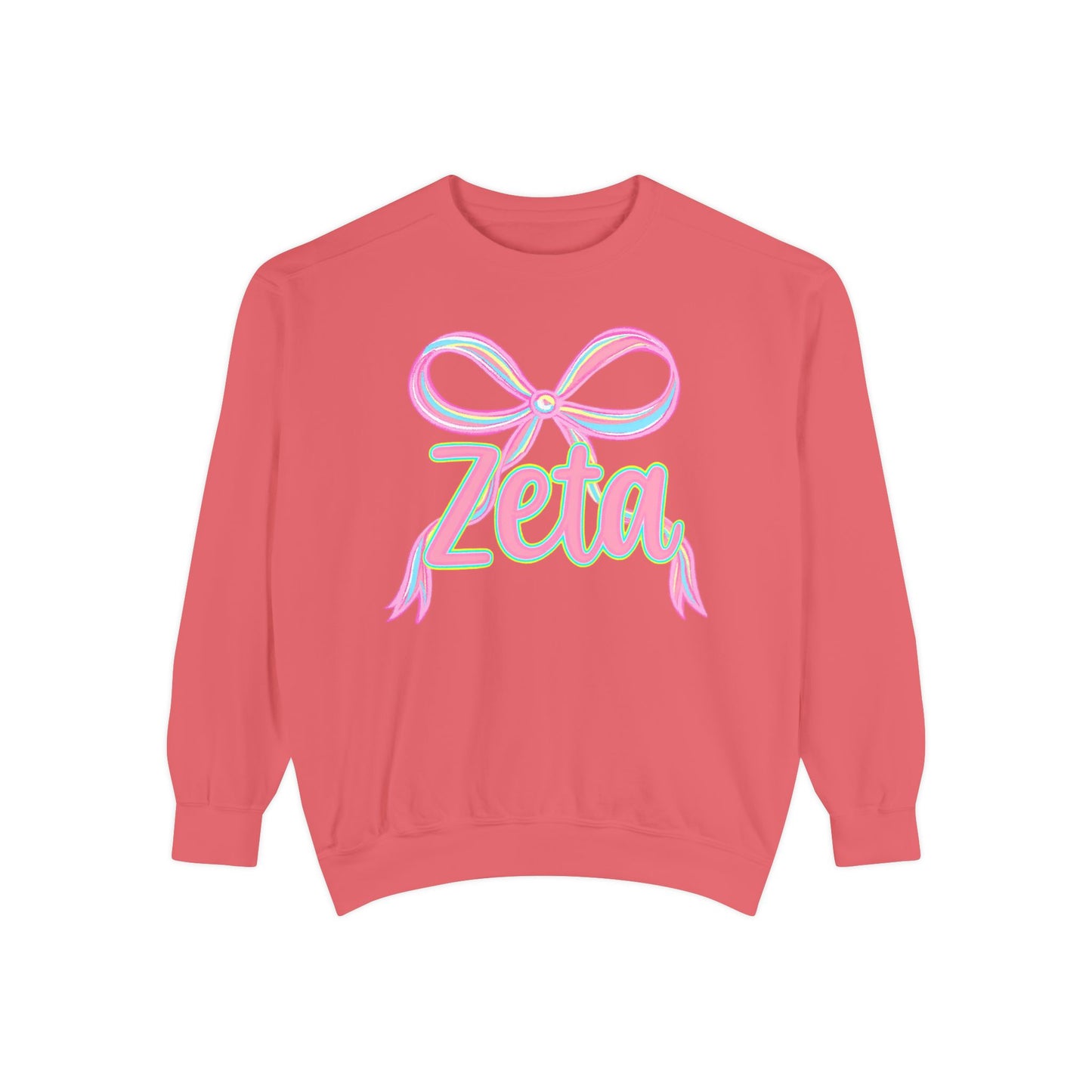 Zeta Graphic Sweatshirt, Cozy Fashion, Gift for Sorority Sisters, Cute Casual Wear, College Apparel, Unisex Outfit