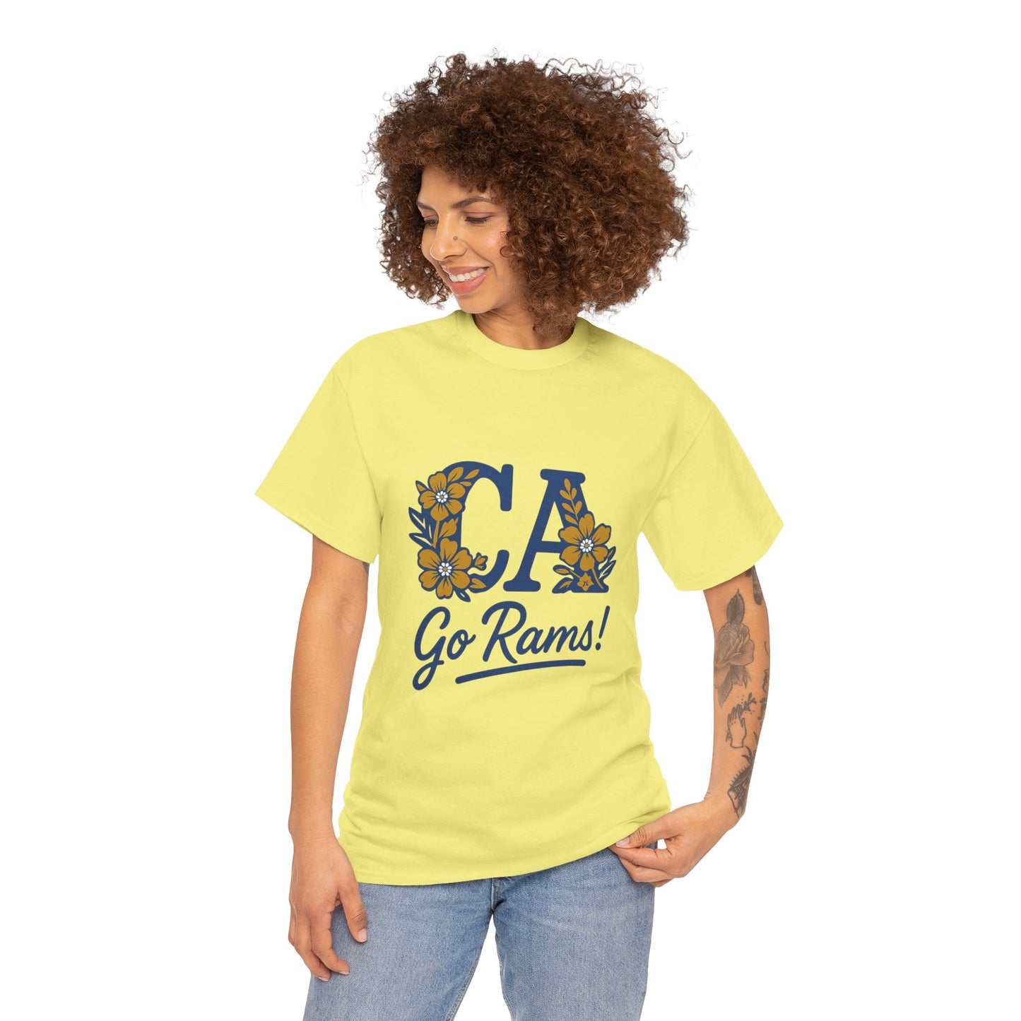 CA Rams Floral Tee