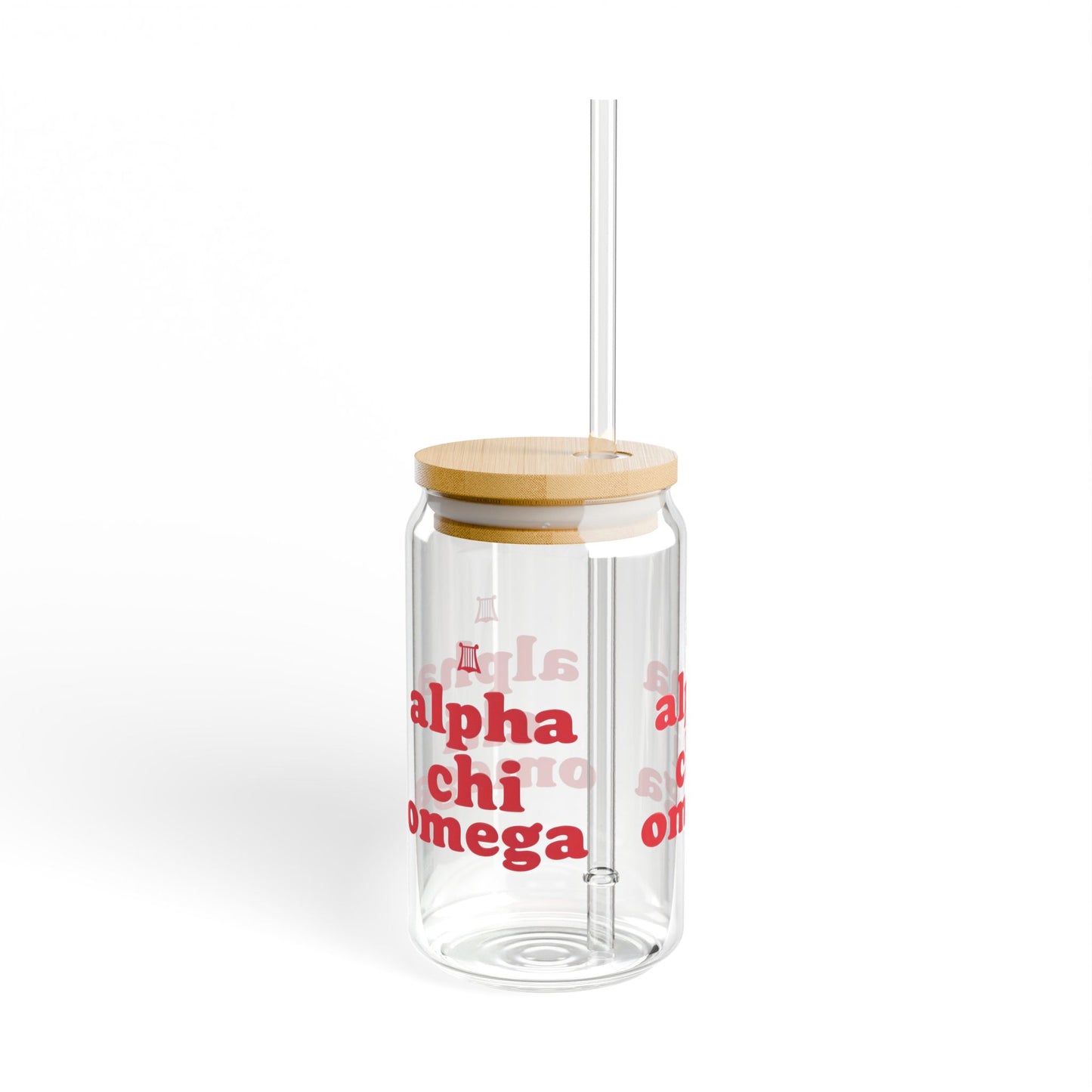 Alpha Chi Omega Sipper Glass | 16oz Novelty Drinkware, Sorority Gifts, Personalized Cups, Eco-Friendly Beverage Container, College [...]