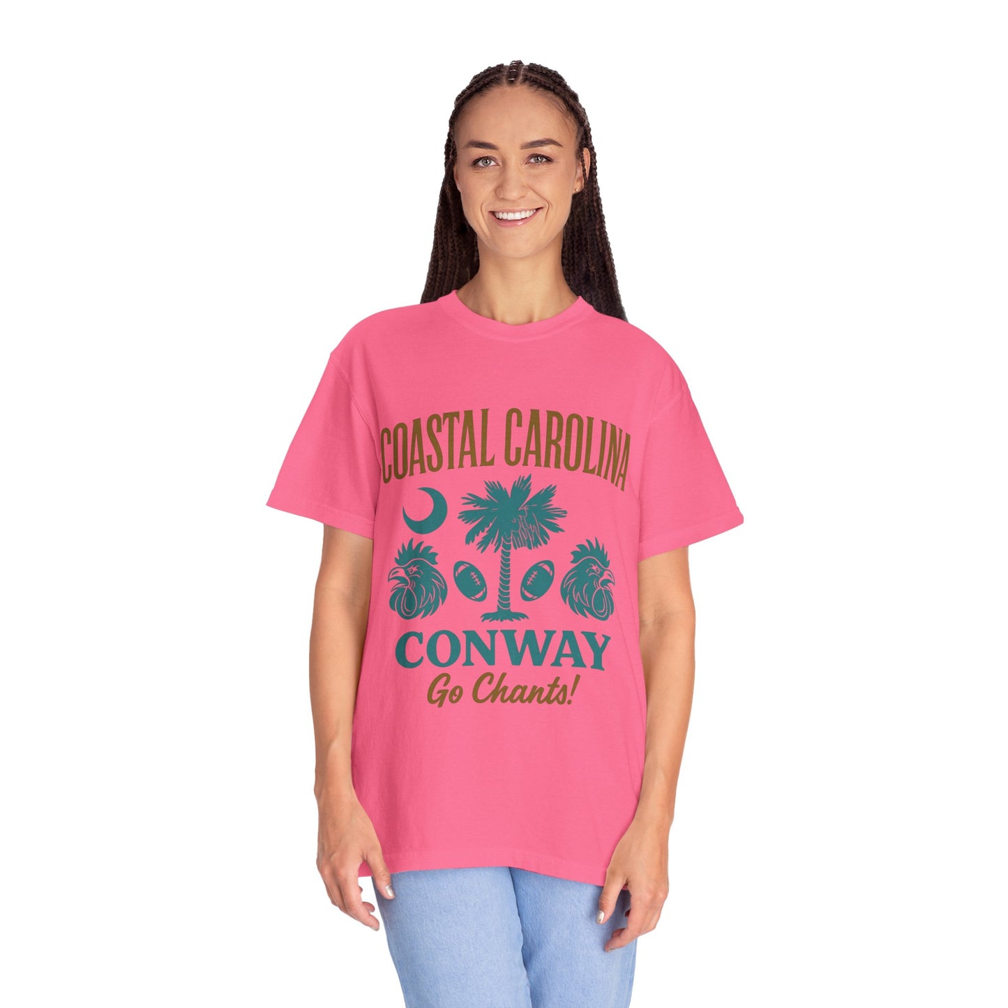 Go Chants T-Shirt, Unisex Garment-Dyed Tee, Beachwear, College Apparel, Summer Vibes