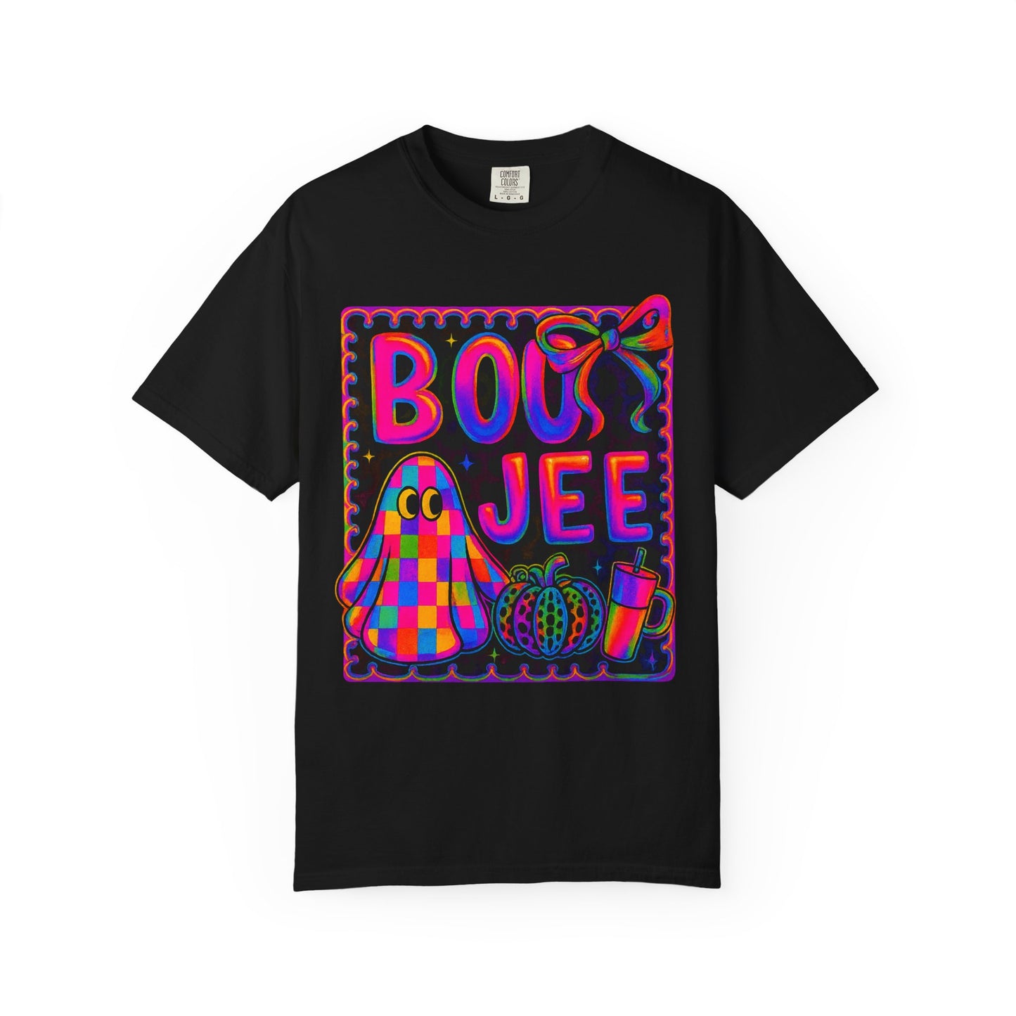 BOOJee Retro Comfort Colors, Garment-Dyed T-shirt, Colorful Graphic Tee, Unisex Streetwear, Fun Gift, Festival Fashion, Vegan Style