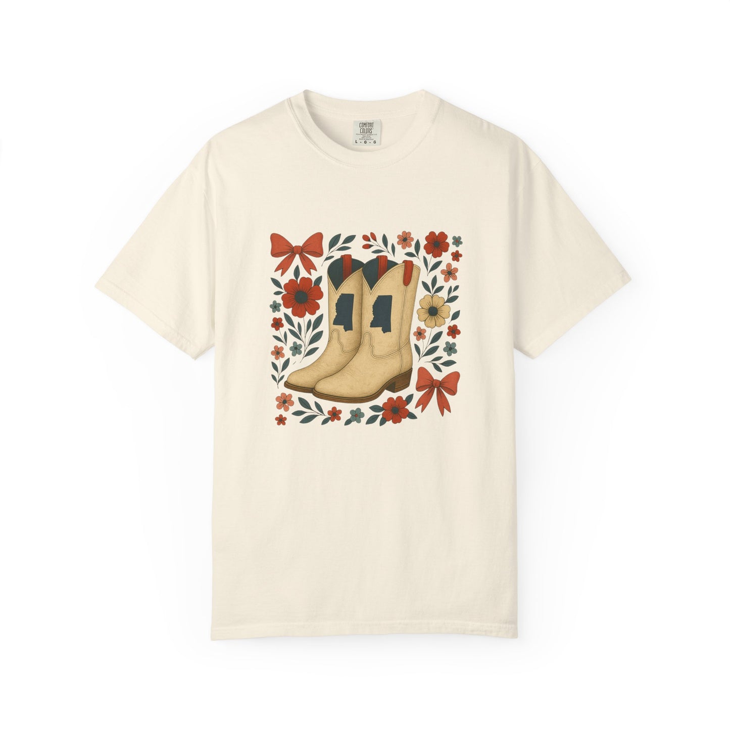 Mississippi Cowboy Boots T-Shirt - Ole Miss Rebels Fan