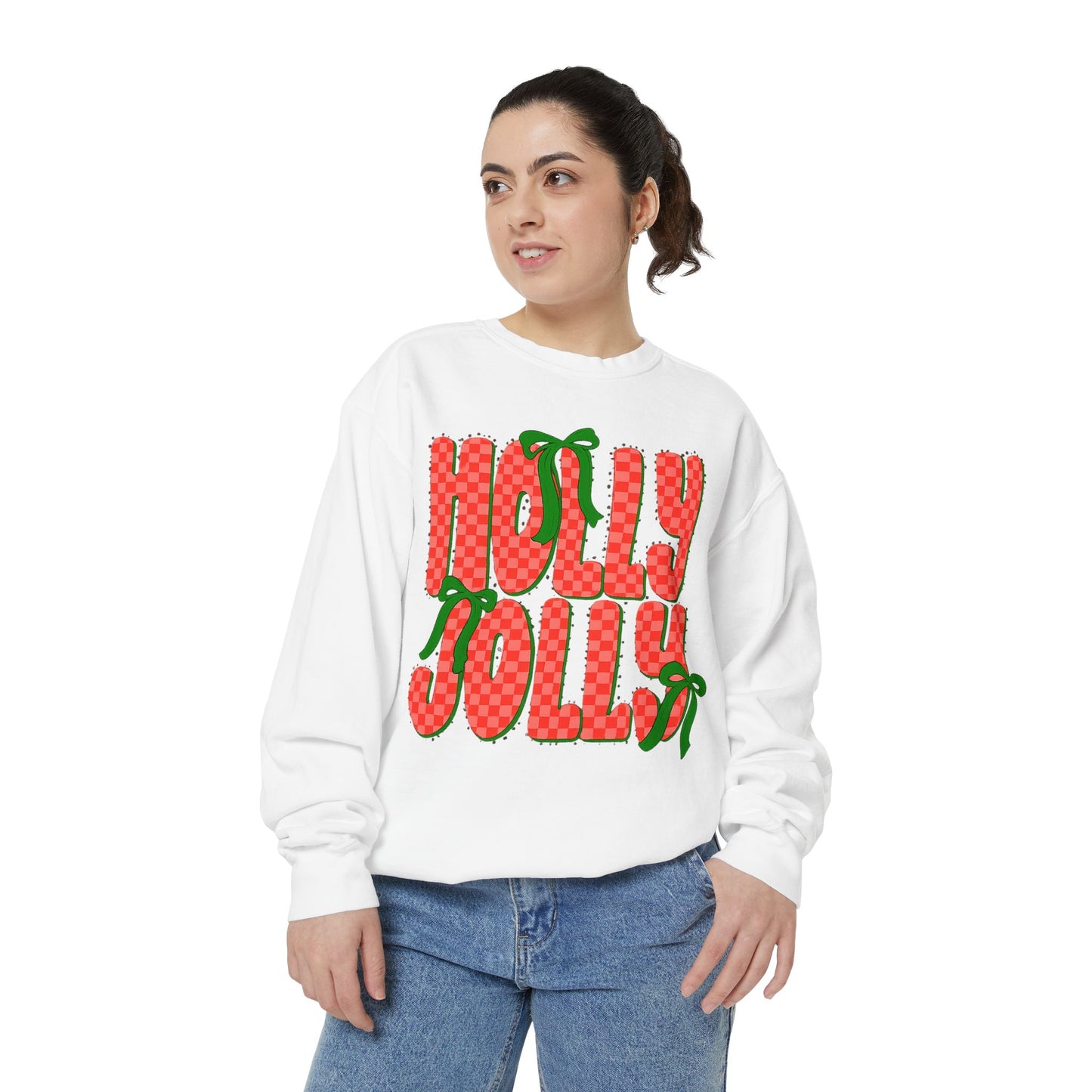 Holly Jolly Sweatshirt — Festive Christmas Holiday Pullover