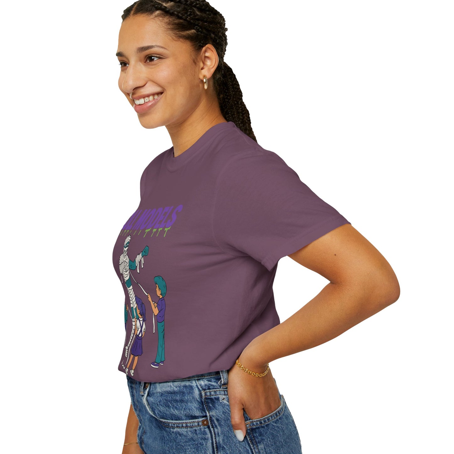 Mummy Roll Models T-Shirt, Cute Halloween Shirt, Kids Costume Tee, Family Fun Outfit, Retro Graphic Top, Vintage Style Tee