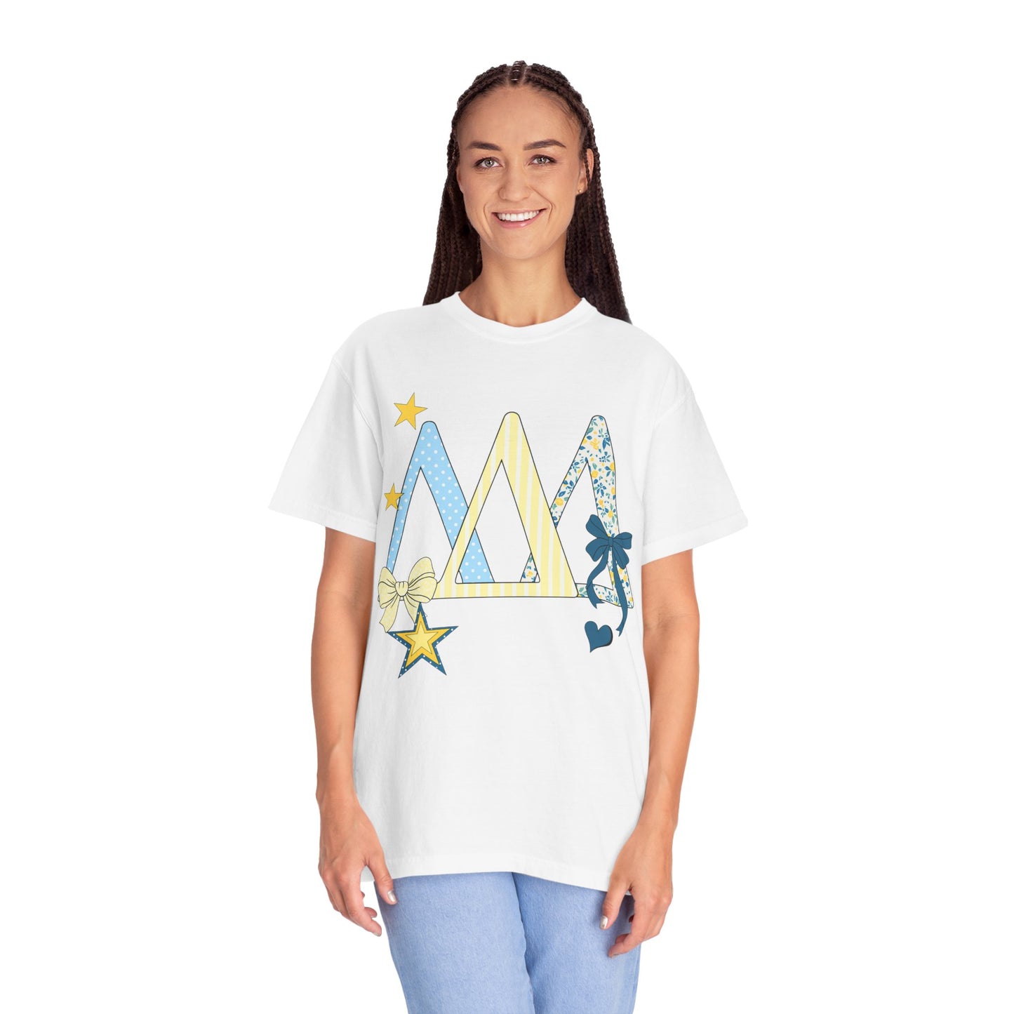Whimsical yellow and blue Graphic T-Shirt