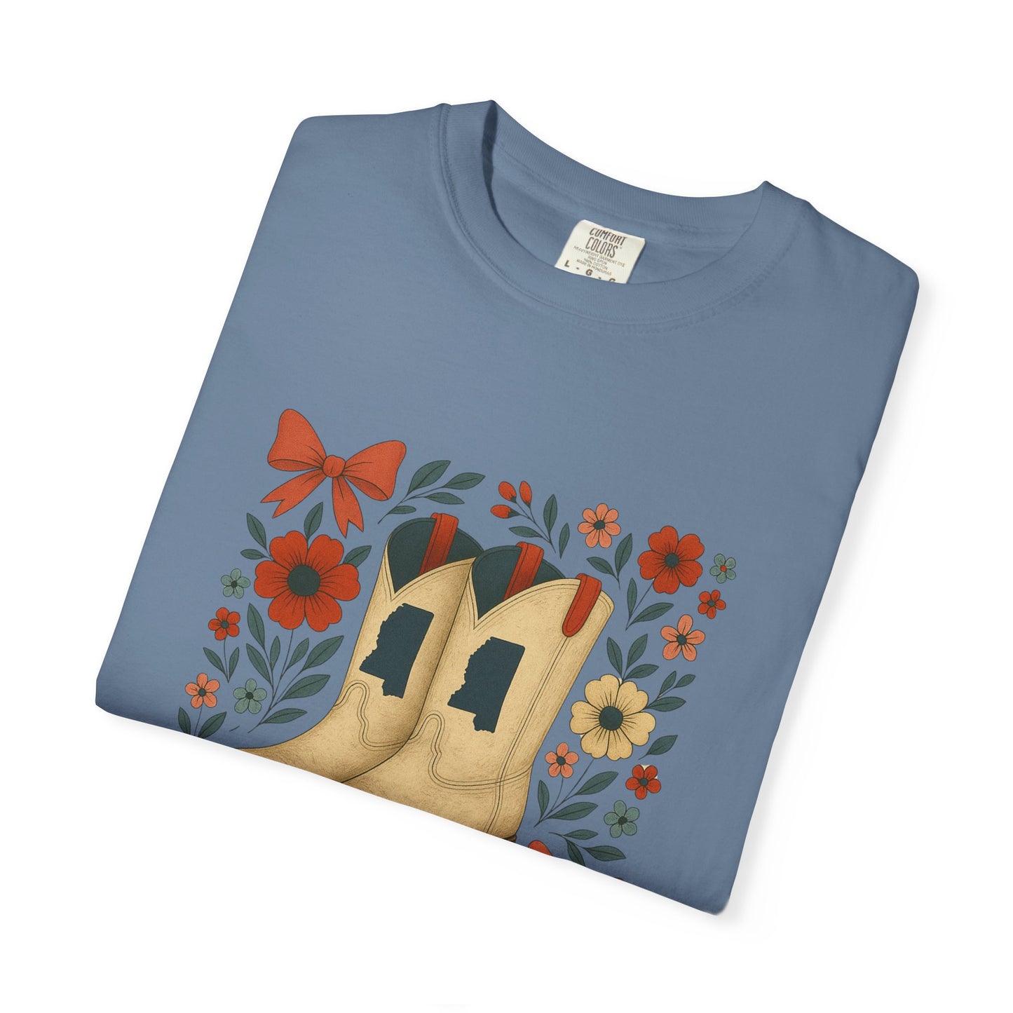 Mississippi Cowboy Boots T-Shirt - Ole Miss Rebels Fan