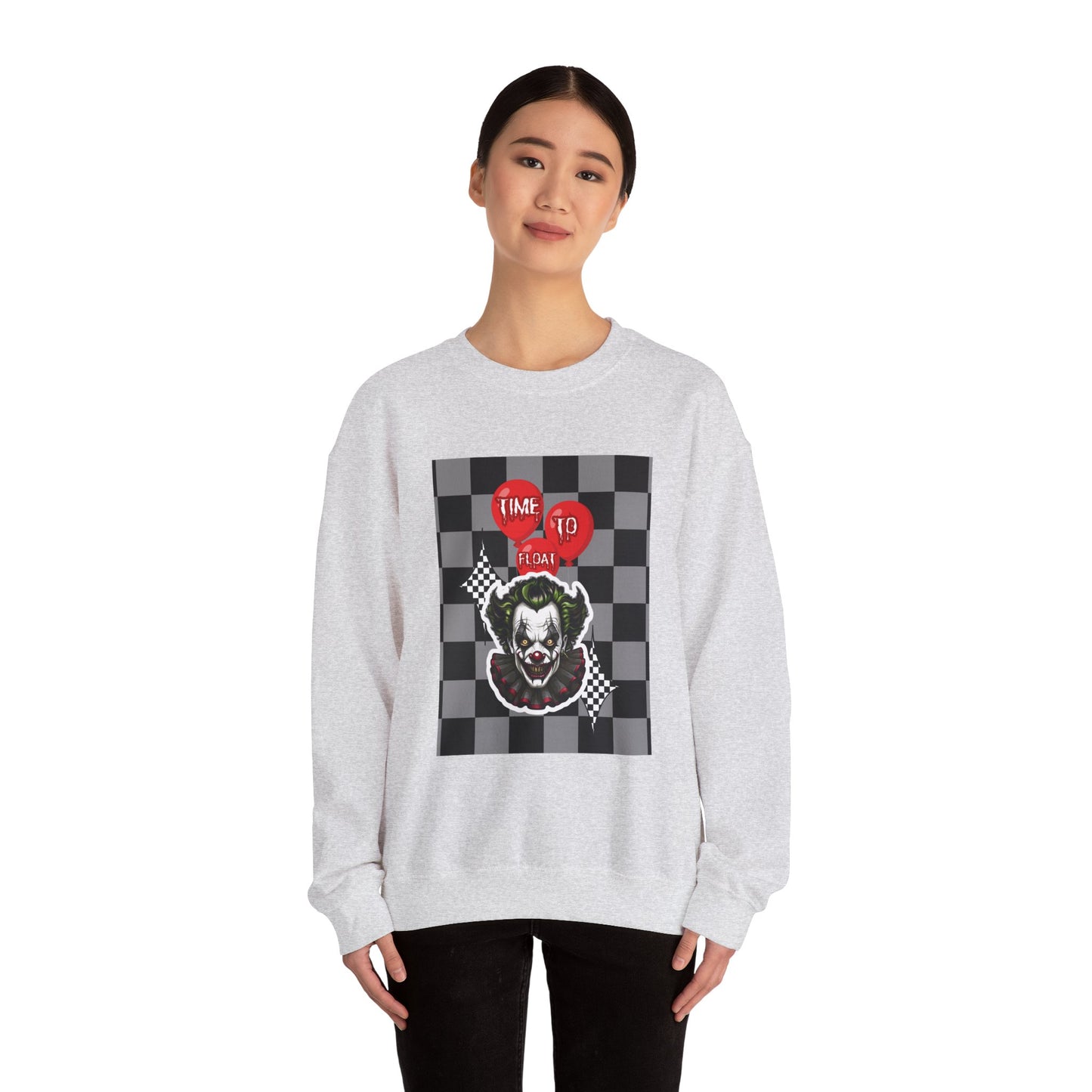 Horror Fan Crewneck Sweatshirt - Time To Float, Love It Or Leave It