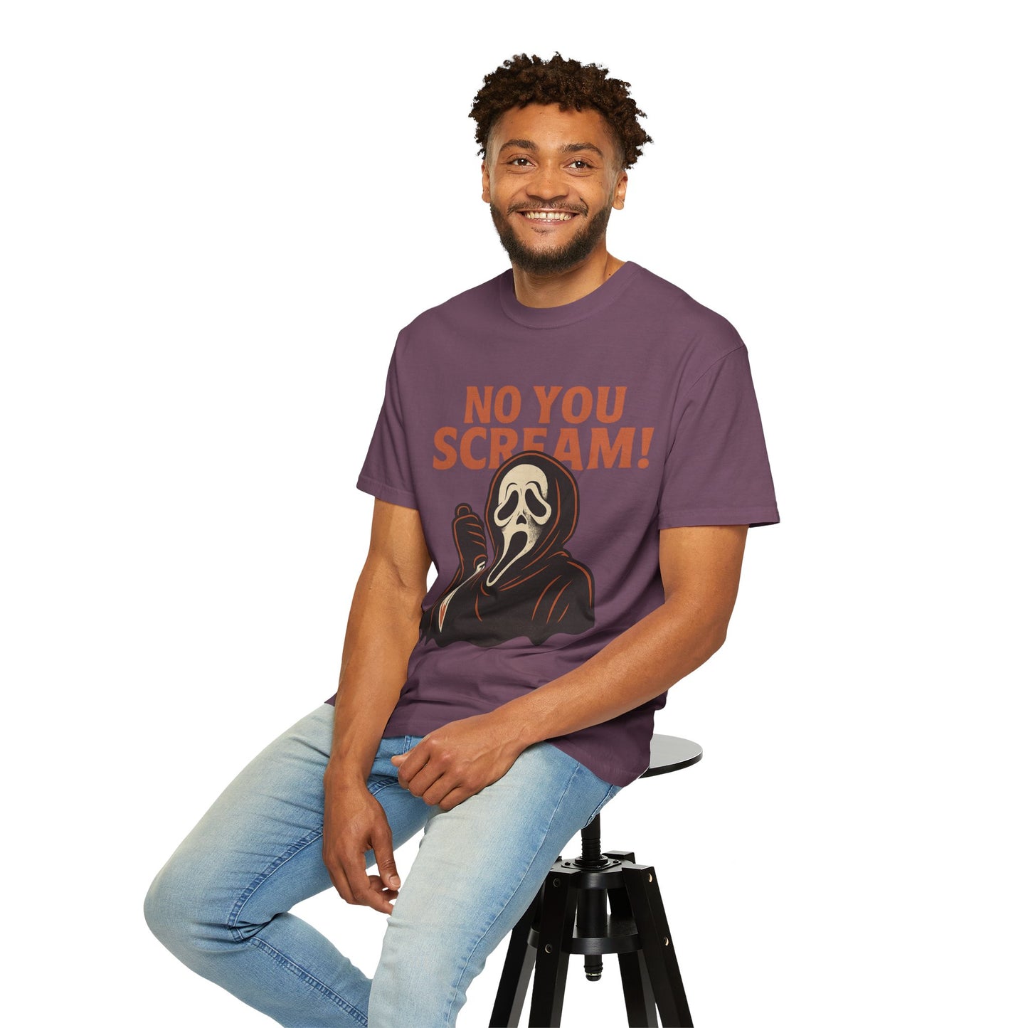 Unisex Horror-Themed T-shirt | Fun Scream Design for Halloween, Costume Parties, Movie Nights, Gift for Horror Fans