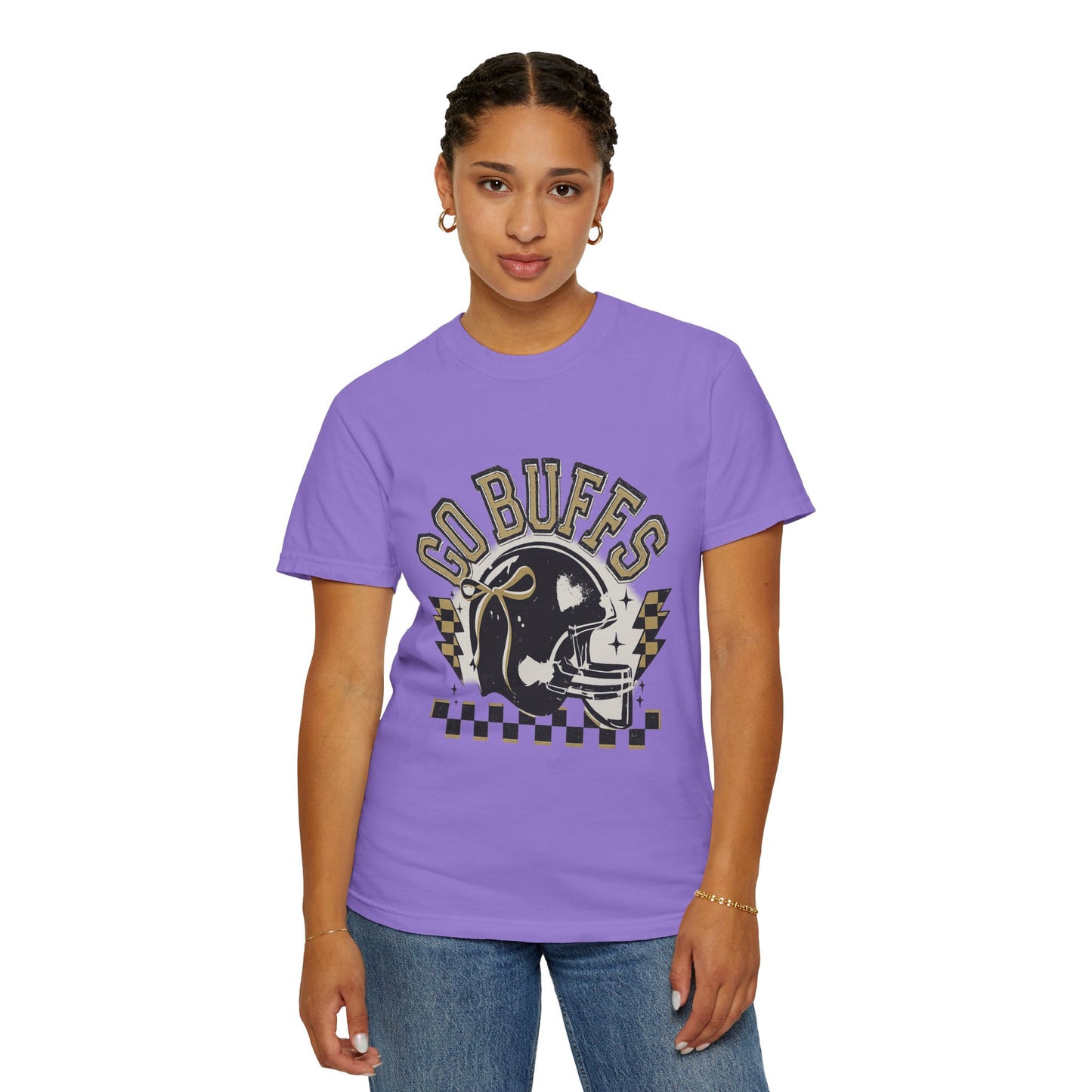 Vintage Sports Fan T-Shirt - Go Buffs Graphic Tee