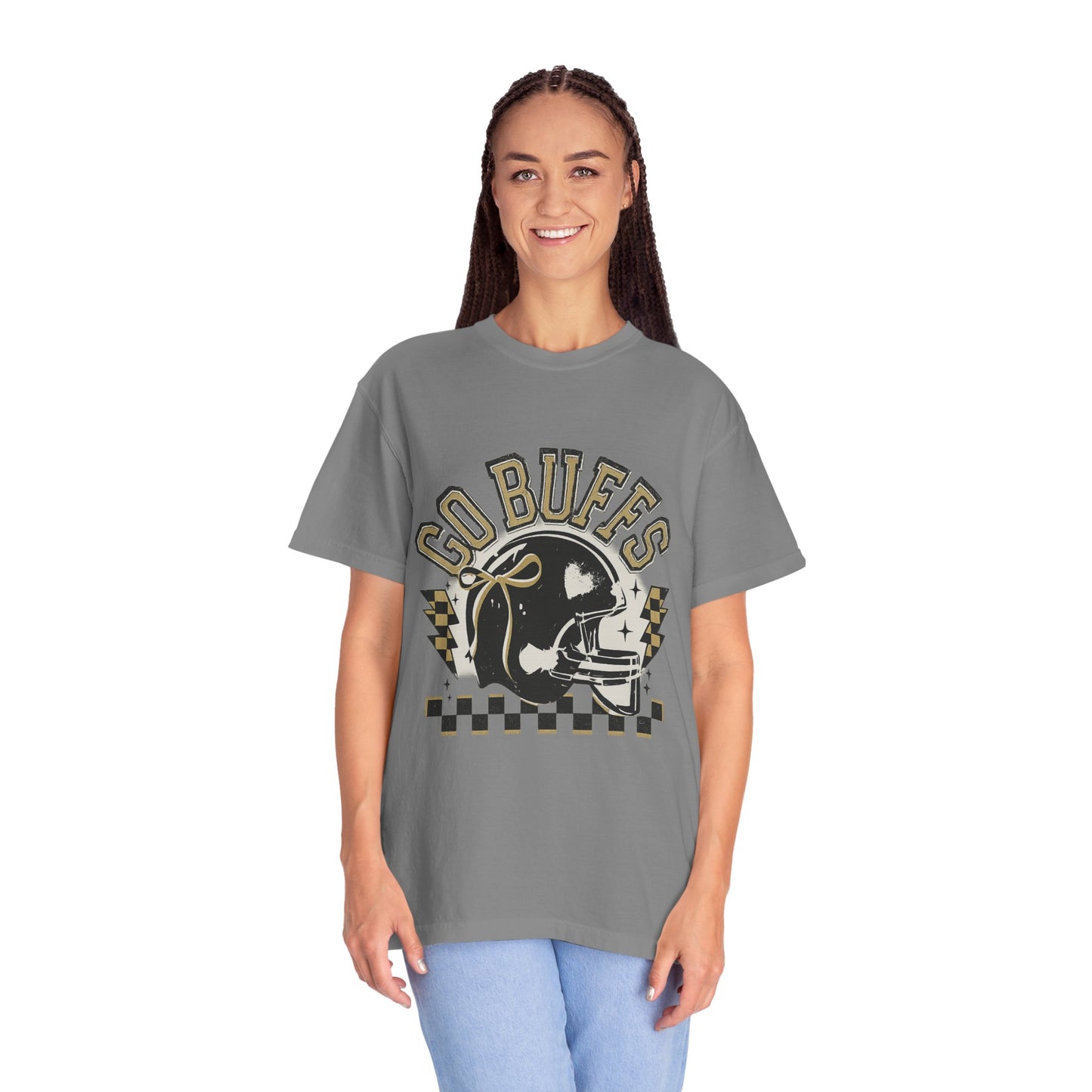 Vintage Sports Fan T-Shirt - Go Buffs Graphic Tee