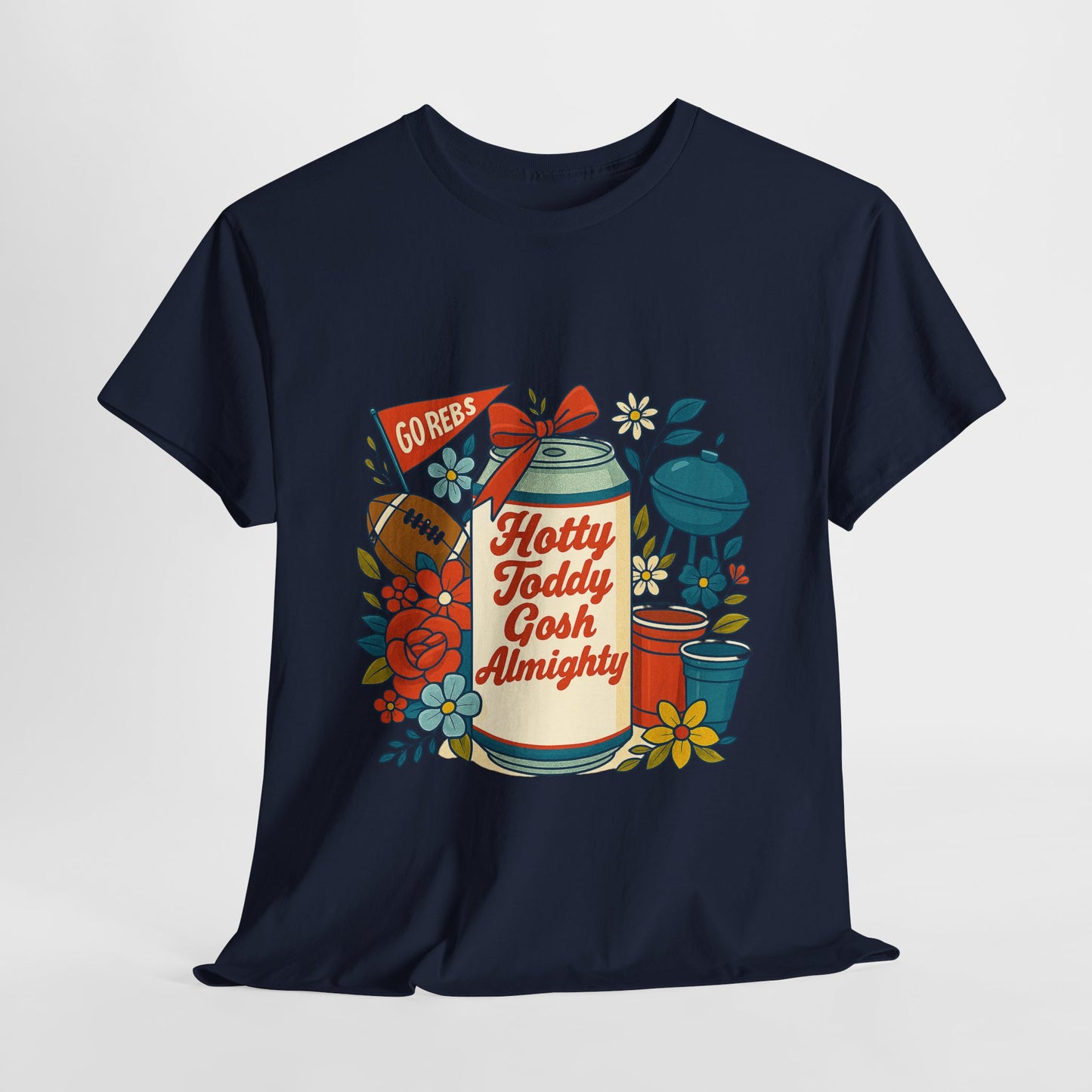 Hotty Toddy Heavy Cotton Tee - Unisex Graphic T-Shirt, Casual Wear, College Apparel, Gift for Students, Spring Break Fashion