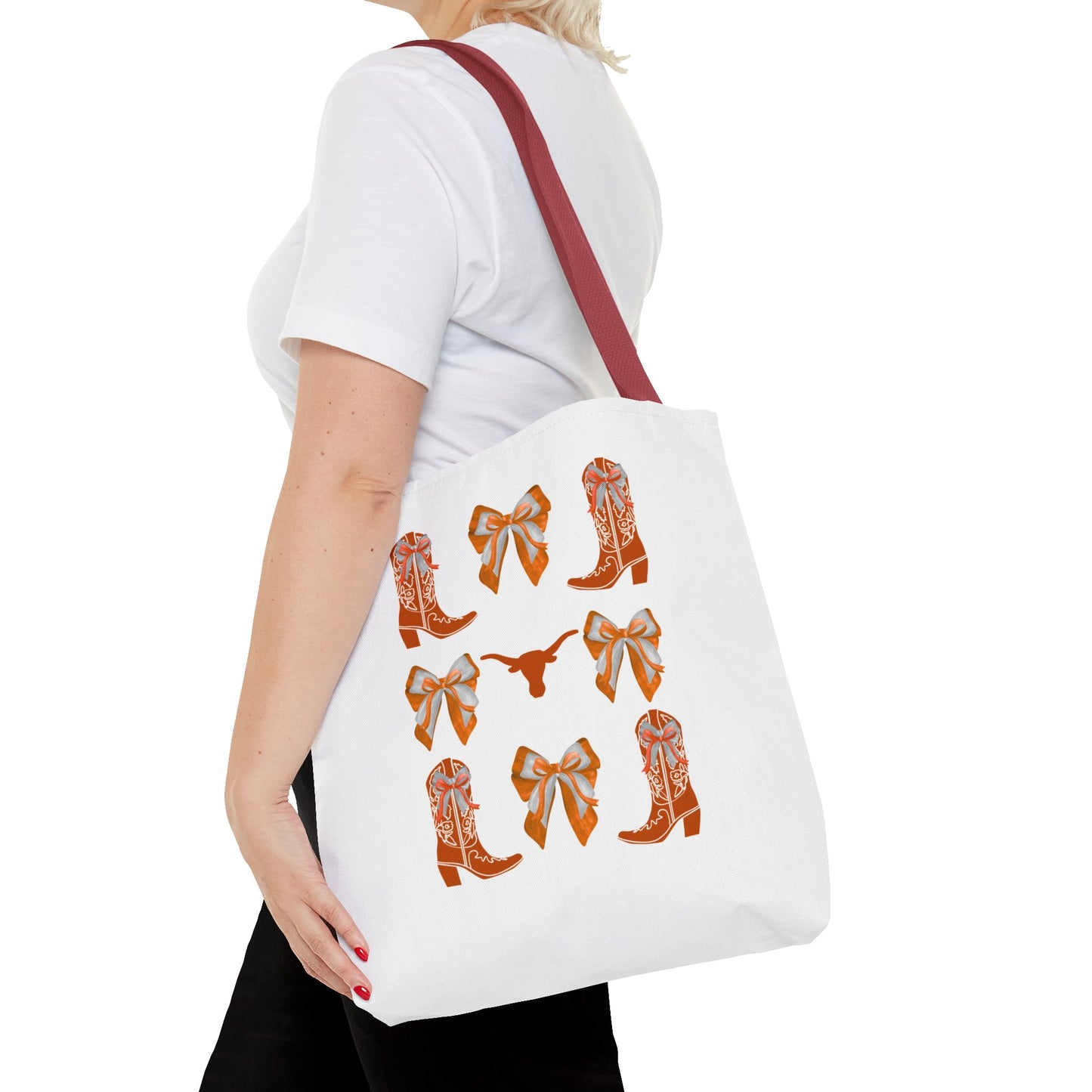 Tx longhorns Stylish Western Tote Bag, Cowgirl Style Accessories, Everyday Use, Gift for Rodeo Fans, hook em horns, texas game day, tx fan gift, graduation gift, texas alumni