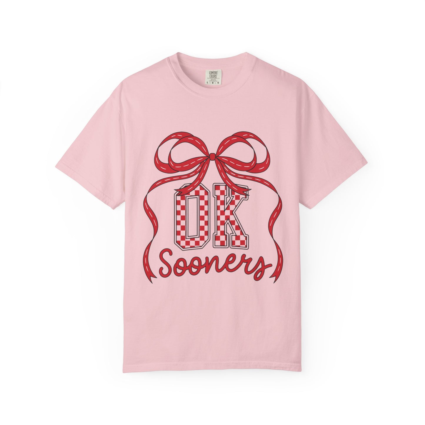 SOON Checkered Cheerful Bow Graphic T-shirt