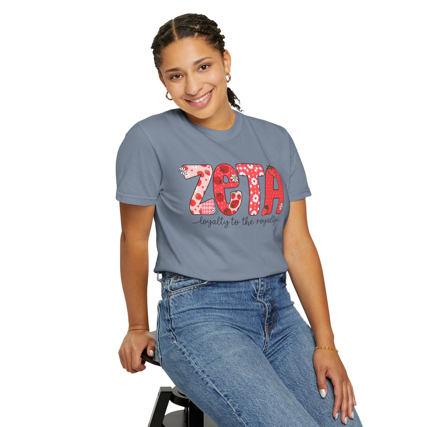 ZTALoyalty T-Shirt, Unisex Garment-Dyed Tee, Perfect for Sorority Events, Greek Life Apparel, Custom Festive Shirt, Everyday Casual Wear