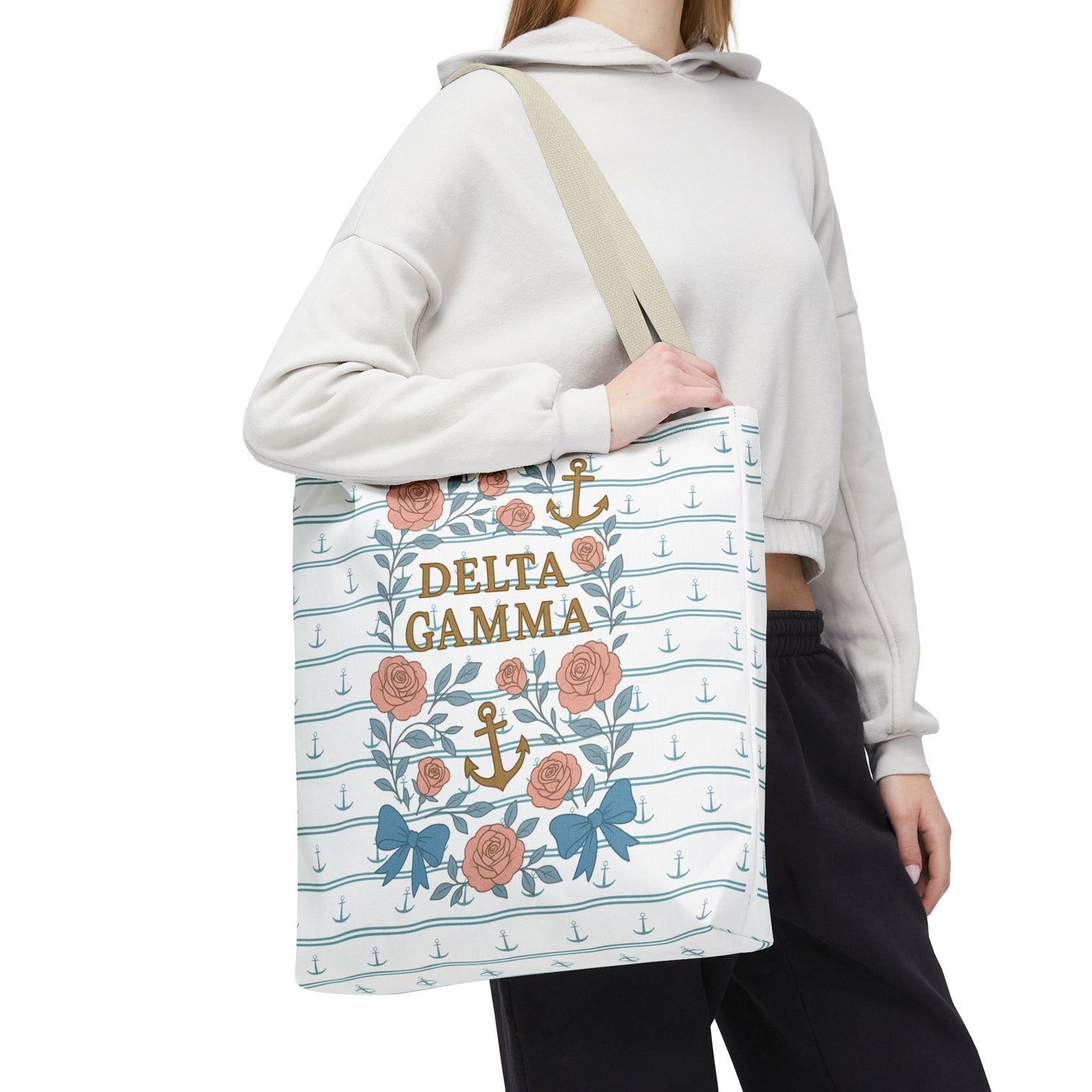 Floral Tote Bag - Delta Gamma Sisterhood Gift