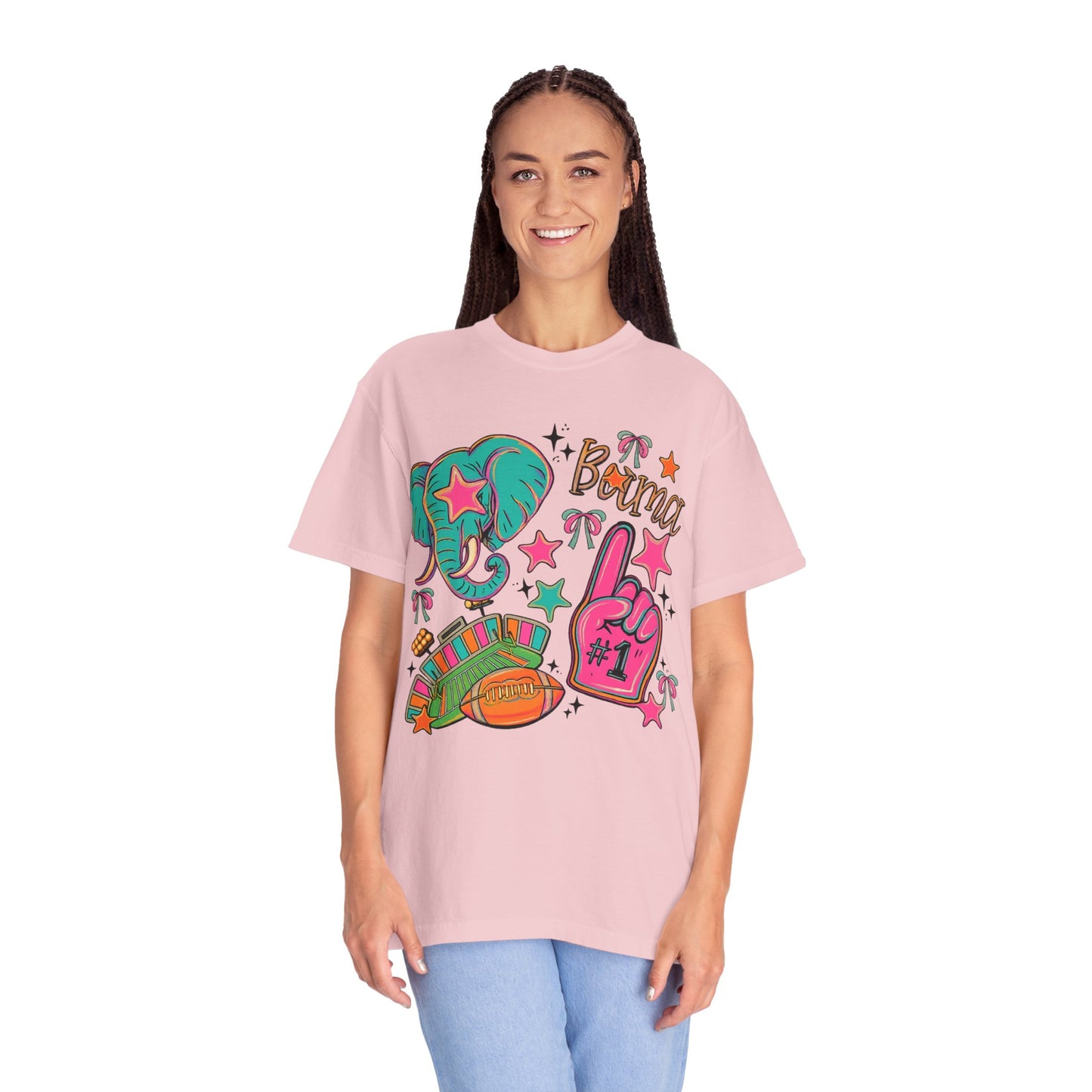 Preppy Neon Elephant Fan T-Shirt