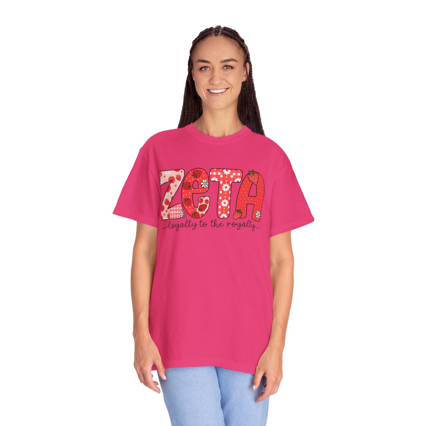 ZTALoyalty T-Shirt, Unisex Garment-Dyed Tee, Perfect for Sorority Events, Greek Life Apparel, Custom Festive Shirt, Everyday Casual Wear