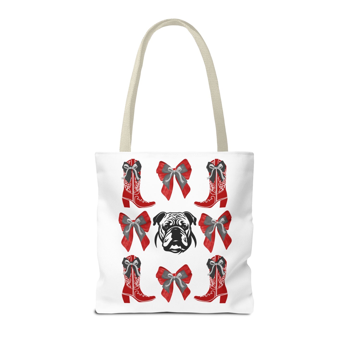 UGA Bulldogs Coquette Bow Tote Bag