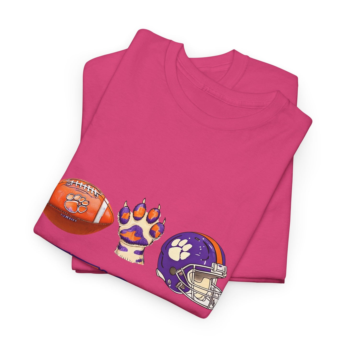 Unisex Heavy Cotton Tee - Let's Go Tigers! Sports Fan Tee, Game Day Shirt, Tailgate Apparel, Team Pride Top, College Football Gear