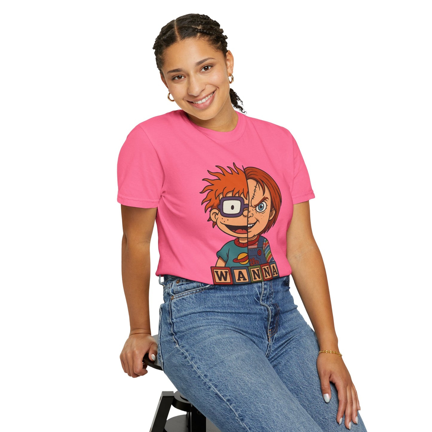 Two Faced Halloween Chucky-Inspired Unisex T-Shirt