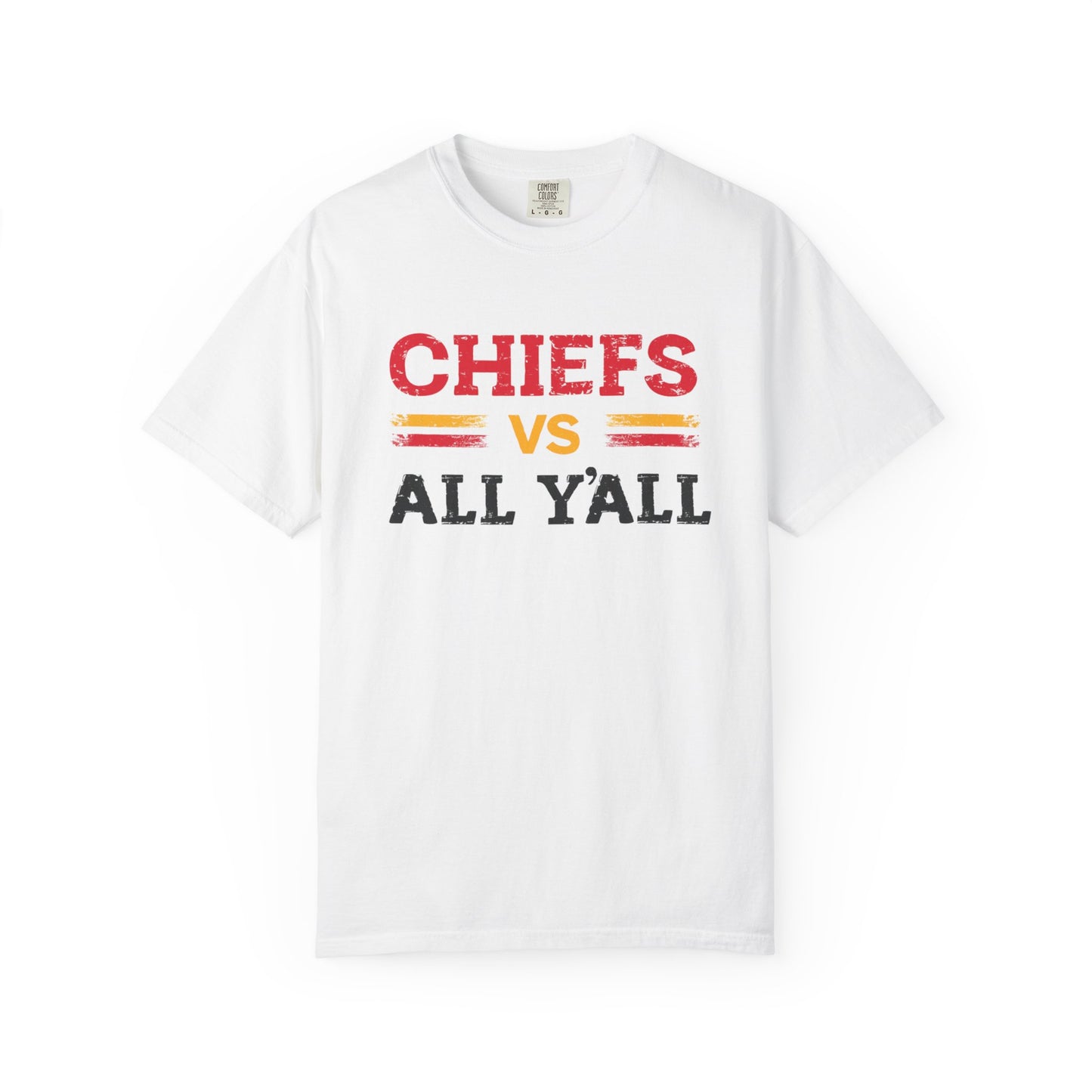 Game Day Humor T-Shirt, Chiefs vs All Y’all Tee, Sports Fan Gift, Unisex Shirt, Tailgate Party Apparel, Football Celebration Shirt