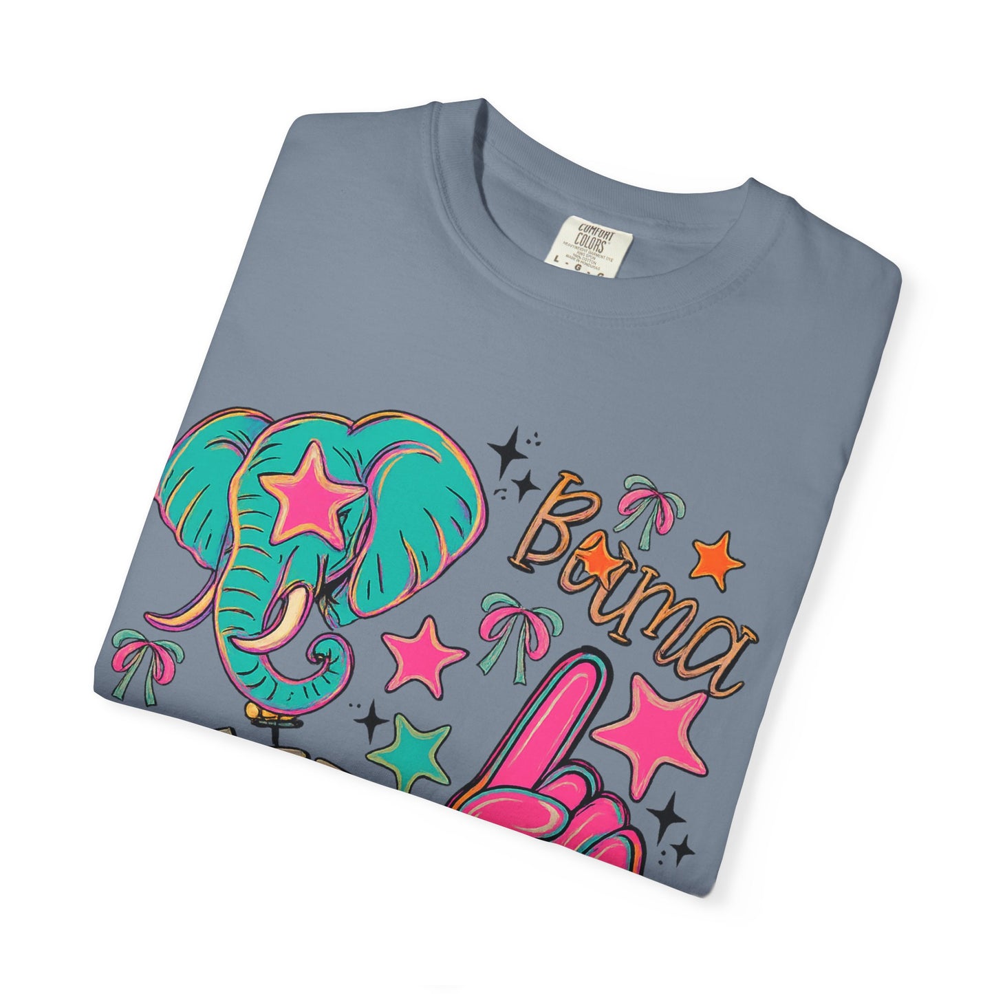 Preppy Neon Elephant Fan T-Shirt
