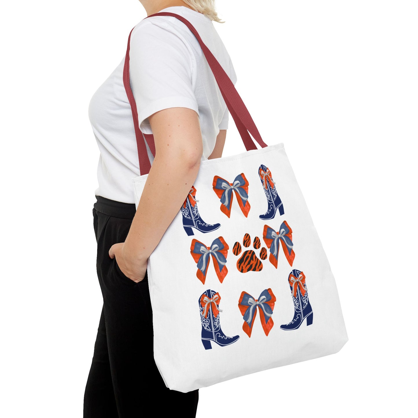 Au Tigers Spirit Tote Bag, Cute Accessories, Back to School, Gift for Sports Fans, Cheerleading Team Bag, war eagle, go tigers, auburn game day, auburn fan gift, graduation gift, auburn alumni