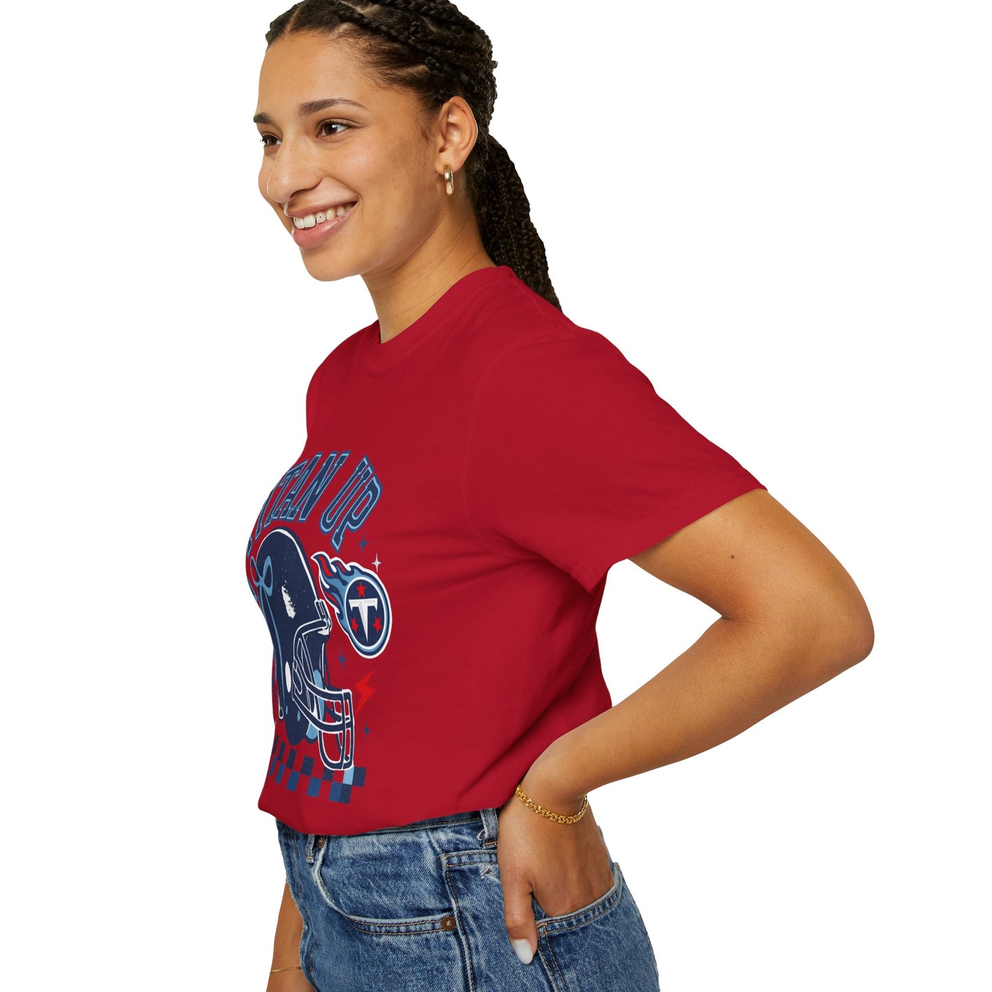 titan up tennessee Unisex Football Tee, Titan Up Shirt for Game Day, Casual Sportswear, Tailgating Apparel, Gift for Fans, Team Spirit Top