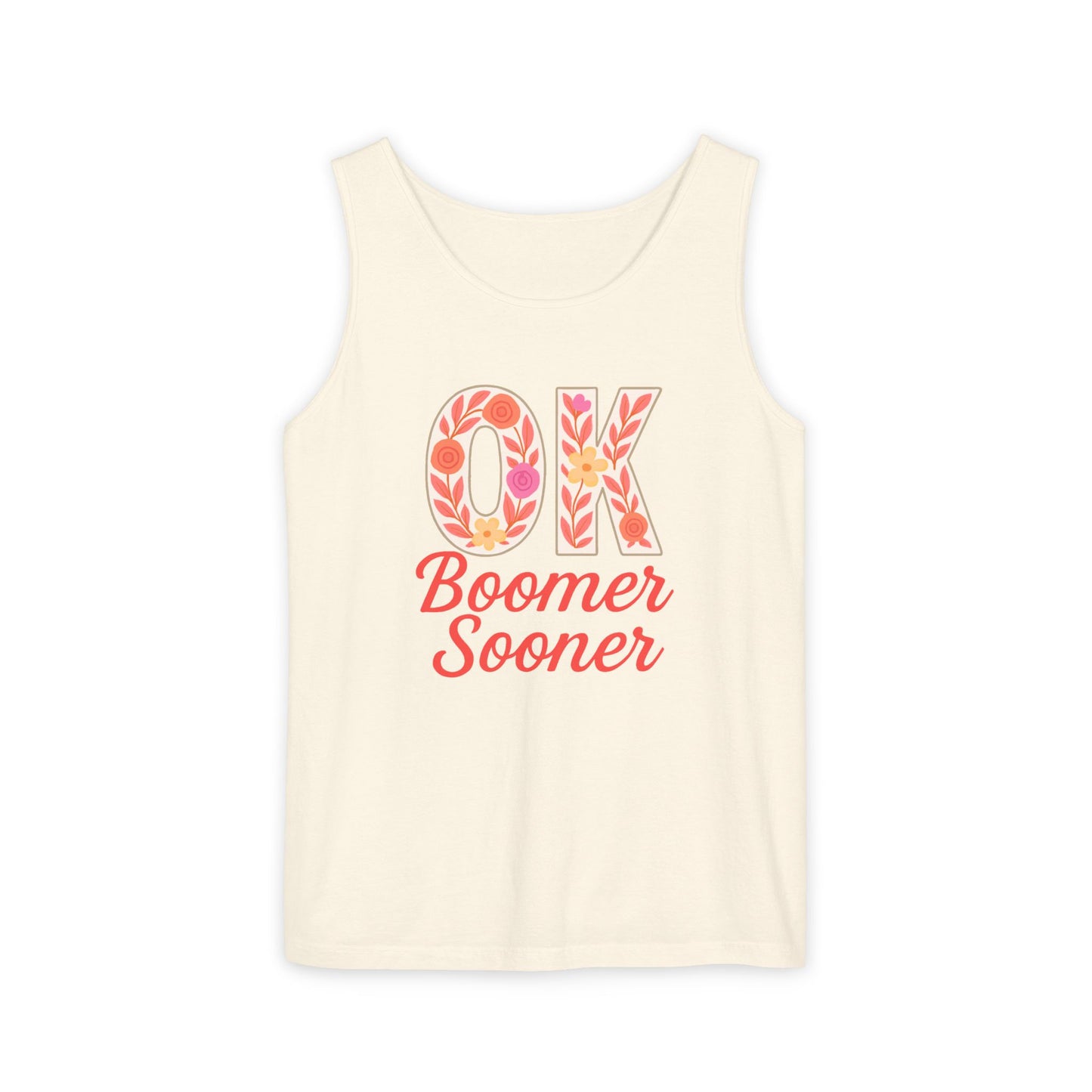 Oklahoma Comfort Colors Tank, Trendy Garment-Dyed Tank Top, OK Boomer Sooner, Casual Summer Wear, Gift for Graduates
