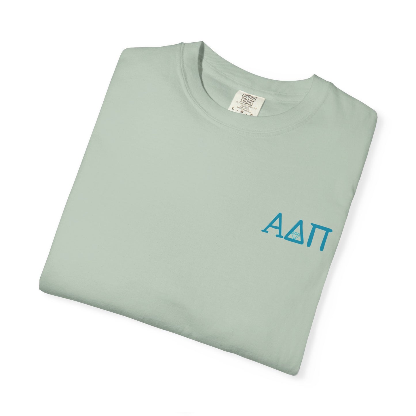 Alpha Delta Pi T-Shirt, Sorority Shirt, College Apparel, Greek Life Gift, Unisex Garment-Dyed Tee