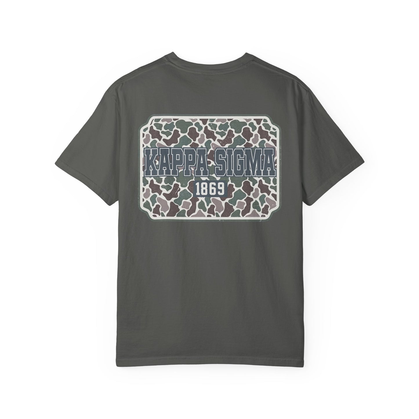 Kappa Sigma Garment-Dyed Unisex T-Shirt, Casual Wear, Greek Life Apparel, College Student Gift, Comfy Streetwear
