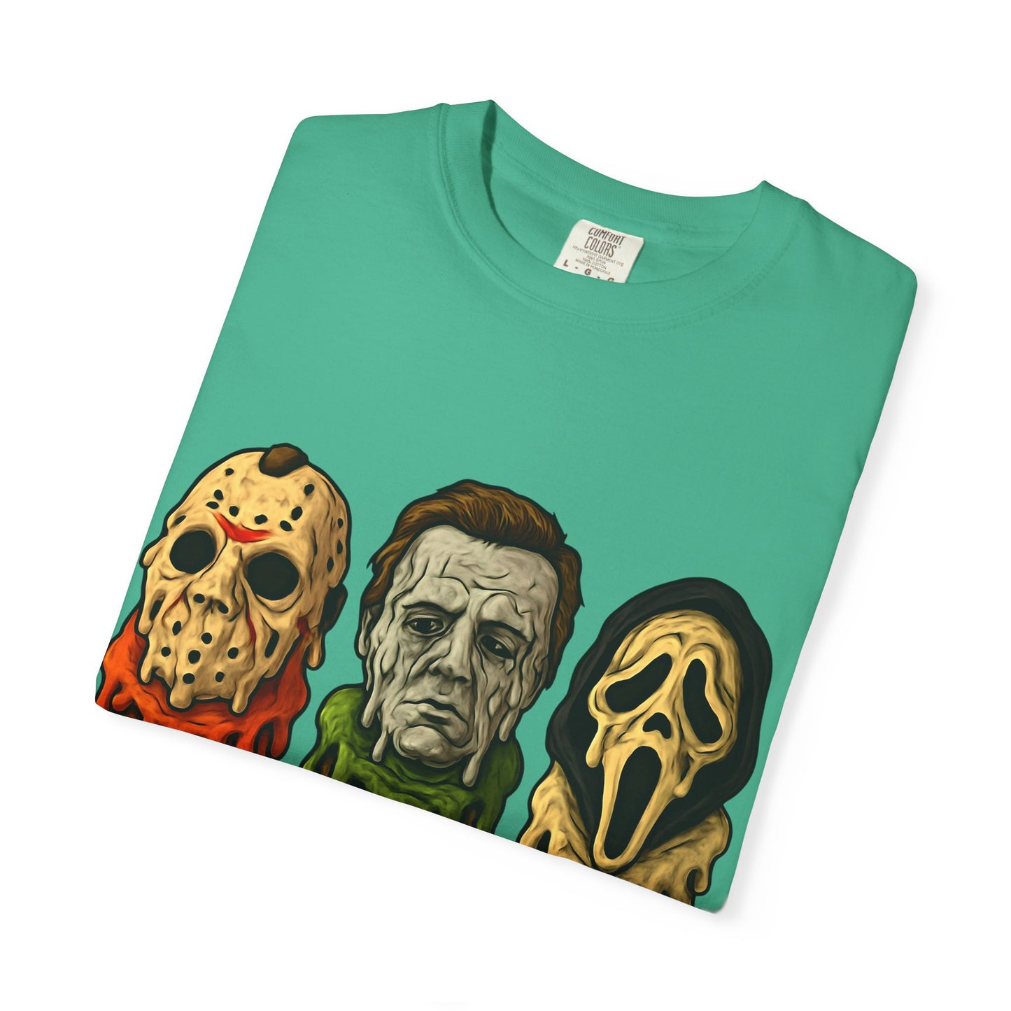 Halloween Horror Movie T-Shirt with Iconic Characters, Unisex Casual Tee for Gifting, Summer Fun, Halloween Costume, Movie Lovers