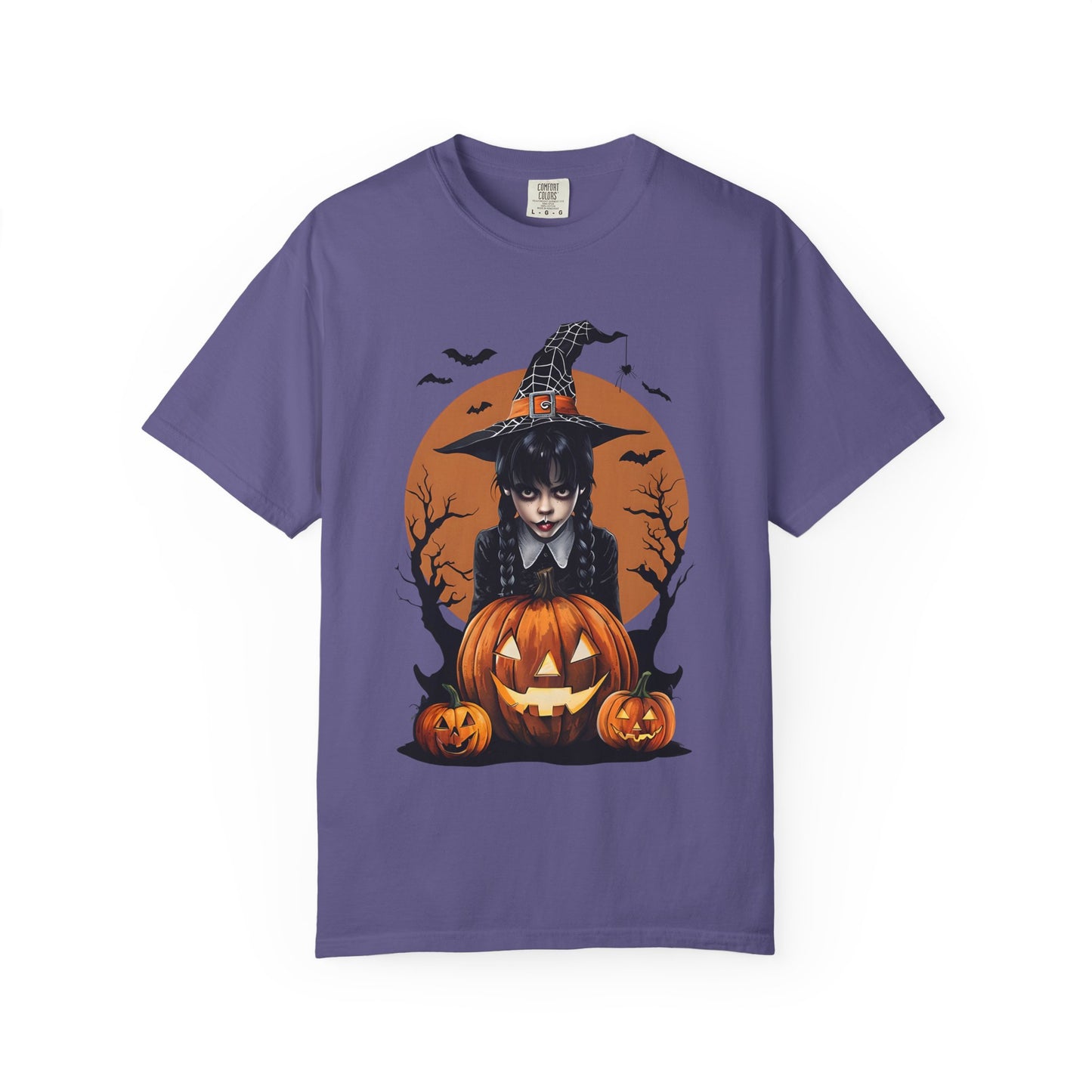 Halloween Witch Graphic Tee, Spooky Unisex T-Shirt, Pumpkin Halloween Costume, Fall Festive Apparel, Witchy Shirt for October