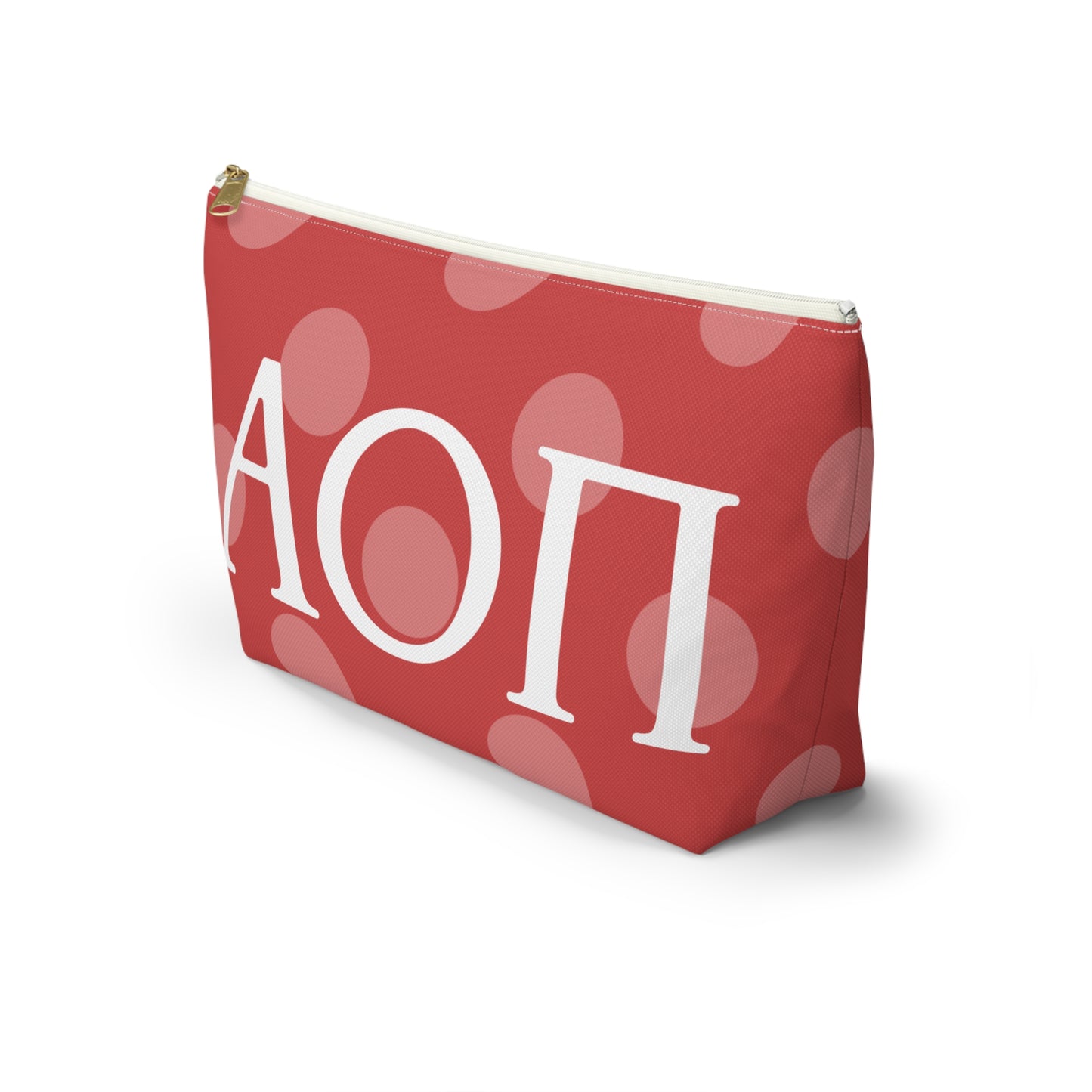 AOPI Chic Accessory Pouch, Personalized Makeup Bag, Fun Pencil Case, Stylish Travel Organizer, Unique Gift Idea, Sorority or College Essentials