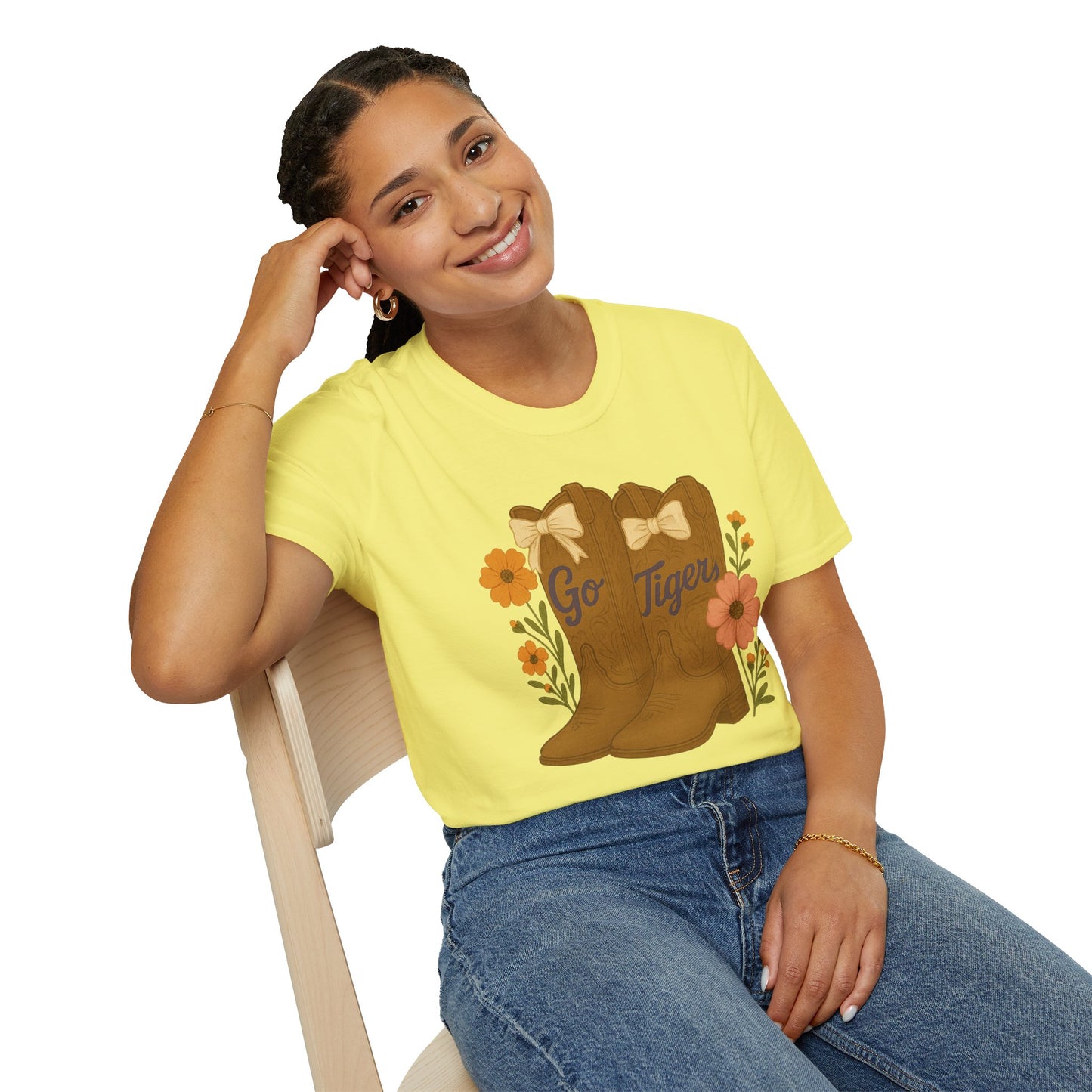 SC Tigers Country Boots Unisex T-Shirt | Cute Southern Style Tee, Go Tiger Shirt, Perfect for Game Day, Clemson Game Day, Graduation Gift, College Student Gift