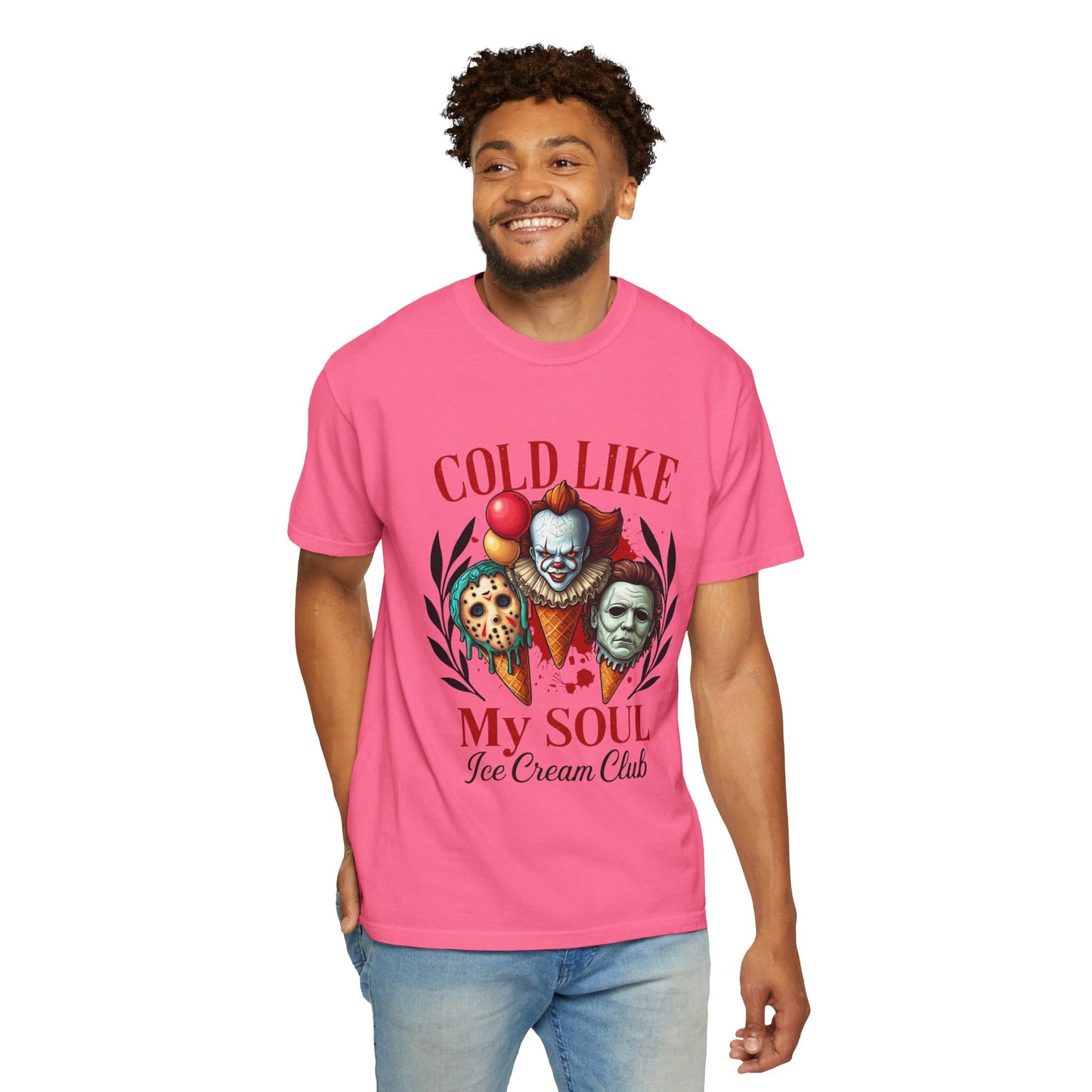Chilling Soul T-Shirt, Vintage Horror Tee, Unisex Graphic Shirt, Ice Cream Lovers Gift, Fun Movie Merch