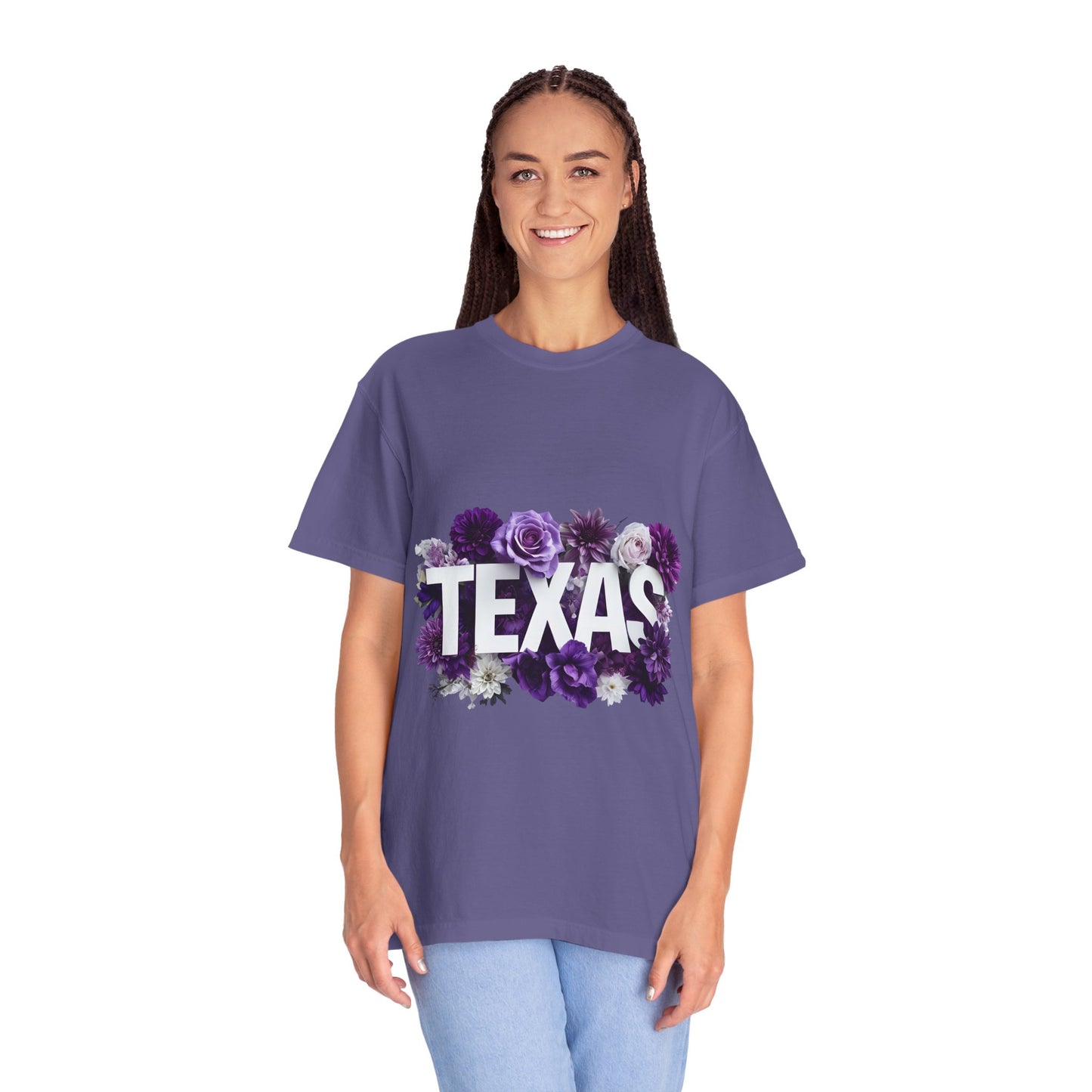 Texas Floral T-Shirt, Unisex Aesthetic Tee, Summer Outfit, Gift for Texan, Casual Style Shirt, Travel Souvenir Shirt
