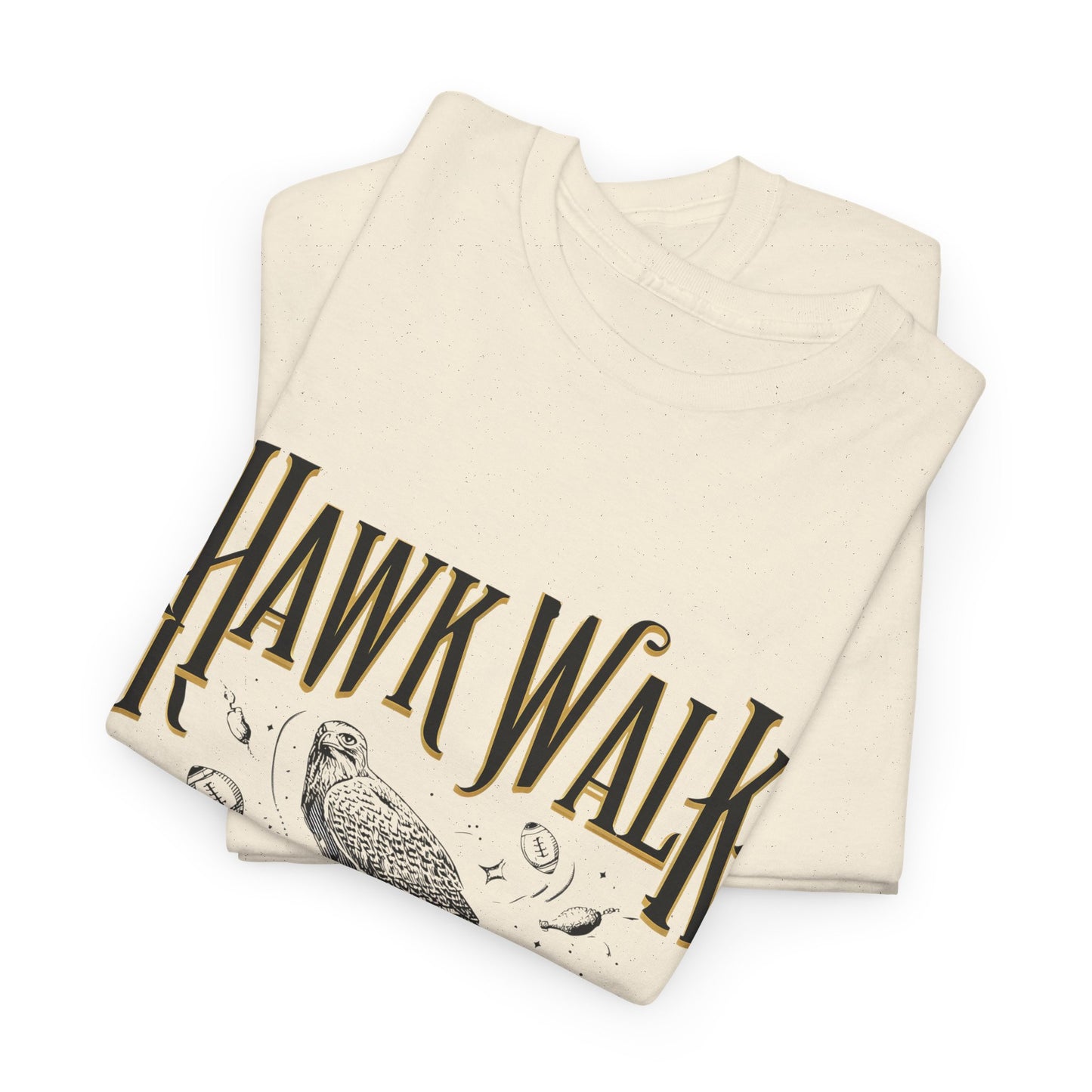 Hawk Walk Tailgate Tee, Unisex Cotton Shirt, Outdoor Event T-Shirt, Festival Wear, Bird Lover Gift, Sports Gathering Apparel