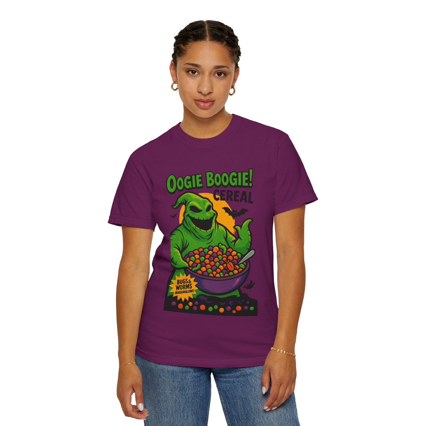 Oogie Boogie Cereal Unisex T-Shirt, Halloween Tee, Cartoon Apparel, Gifts for Fans, Unique Graphic Shirt, Spooky Style