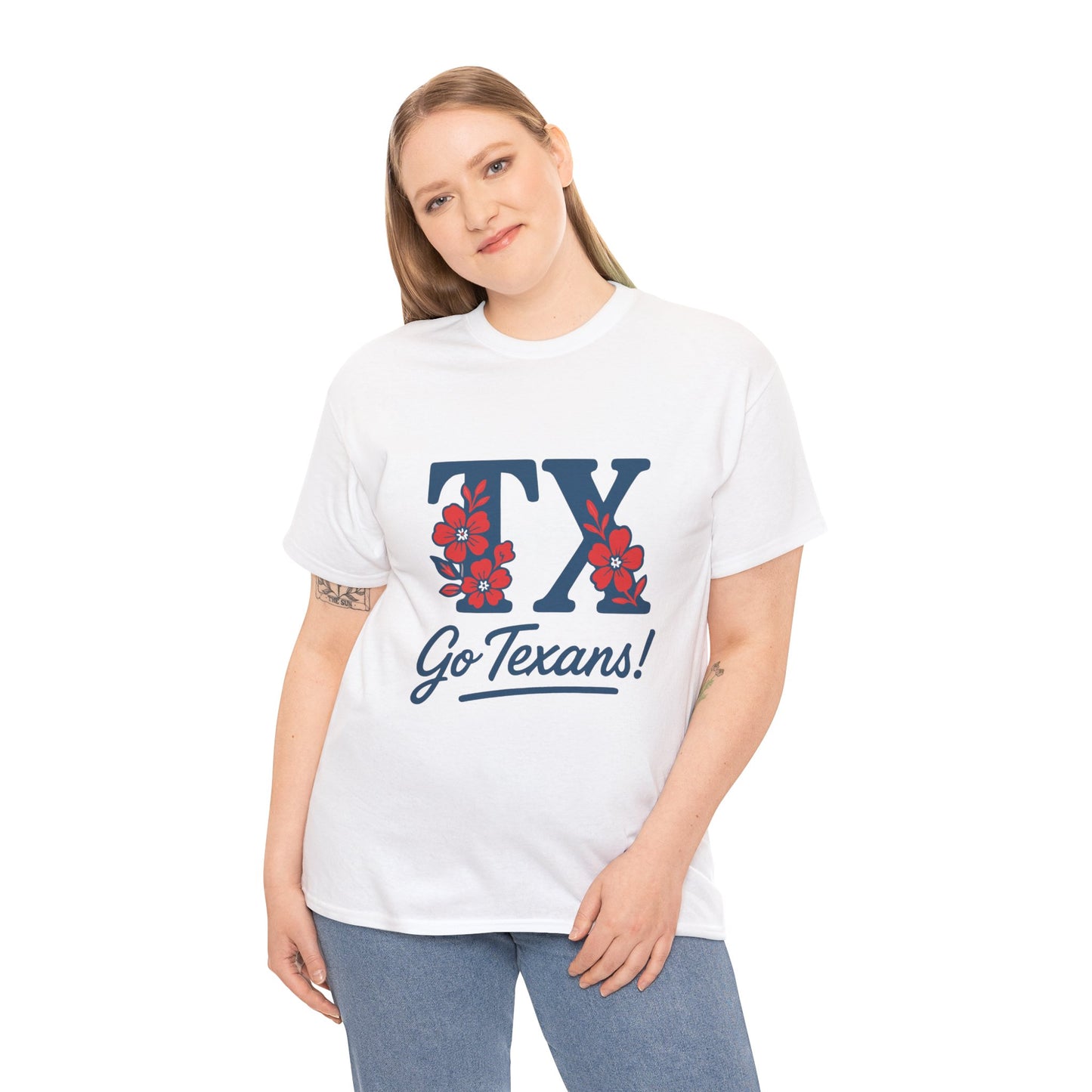 Texas Pride Unisex Cotton Tee | Go Texans! T-Shirt, Casual Wear, Game Day Shirt, Gift for Fans, Spring/Summer Style
