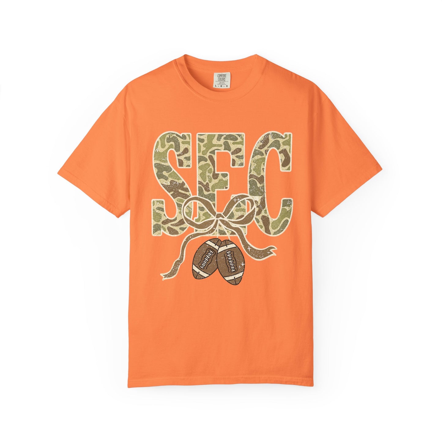 Camo Lettered Unisex T-Shirt - SEC Fan Gear - Gift for Him - Outdoor Wear