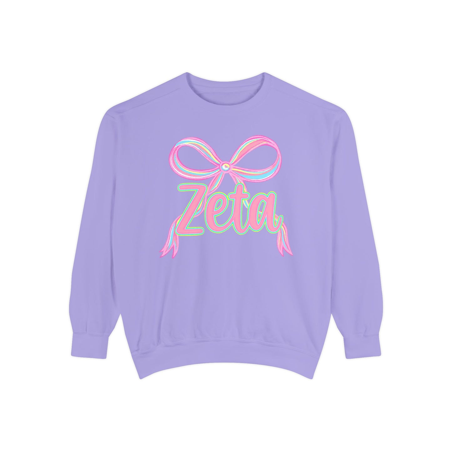 Zeta Graphic Sweatshirt, Cozy Fashion, Gift for Sorority Sisters, Cute Casual Wear, College Apparel, Unisex Outfit