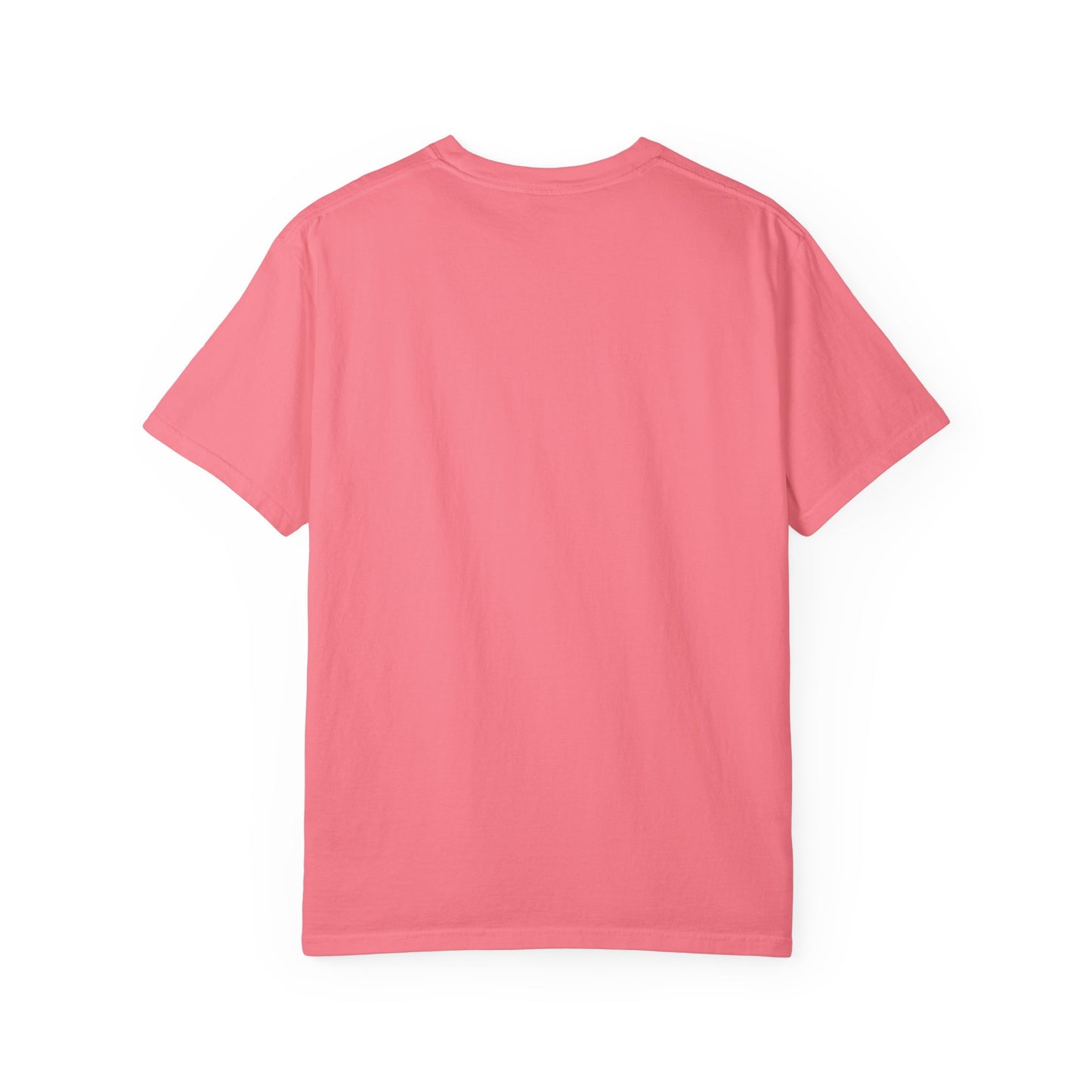 Cute Pink Ghost Graphic T-Shirt, Pink Halloween Tee, Unisex Garment-Dyed Top, Spooky Style for Fall, Trick or Treat Fashion