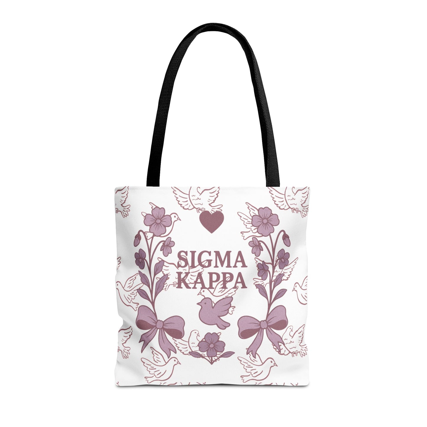 Sigma Kappa Floral Tote Bag | Sorority Gift, Eco-Friendly Carry-All, College Accessory, Stylish Shopping Bag, Chic Beach Tote